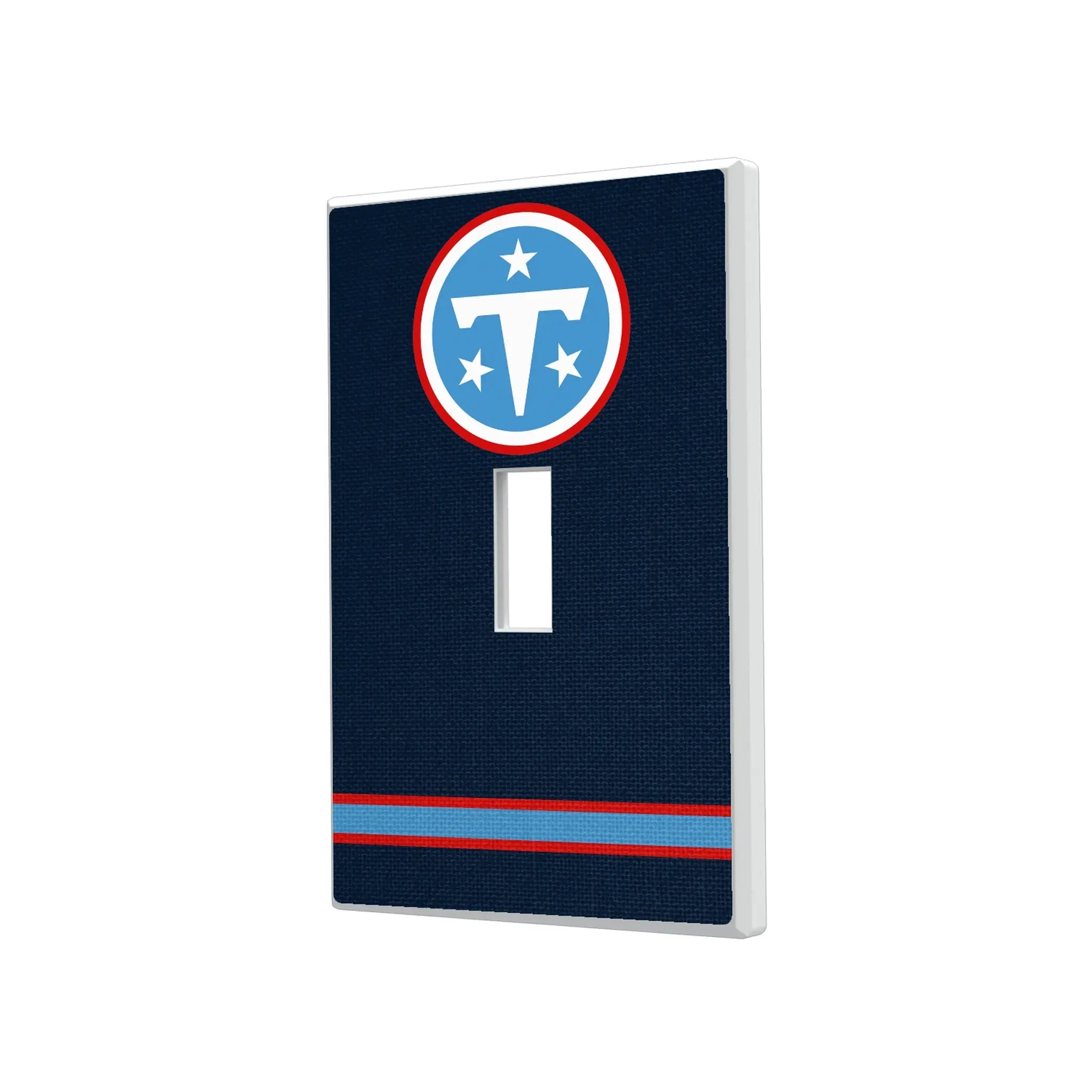 Tennessee Titans Stripe Hidden-Screw Light Switch Plate