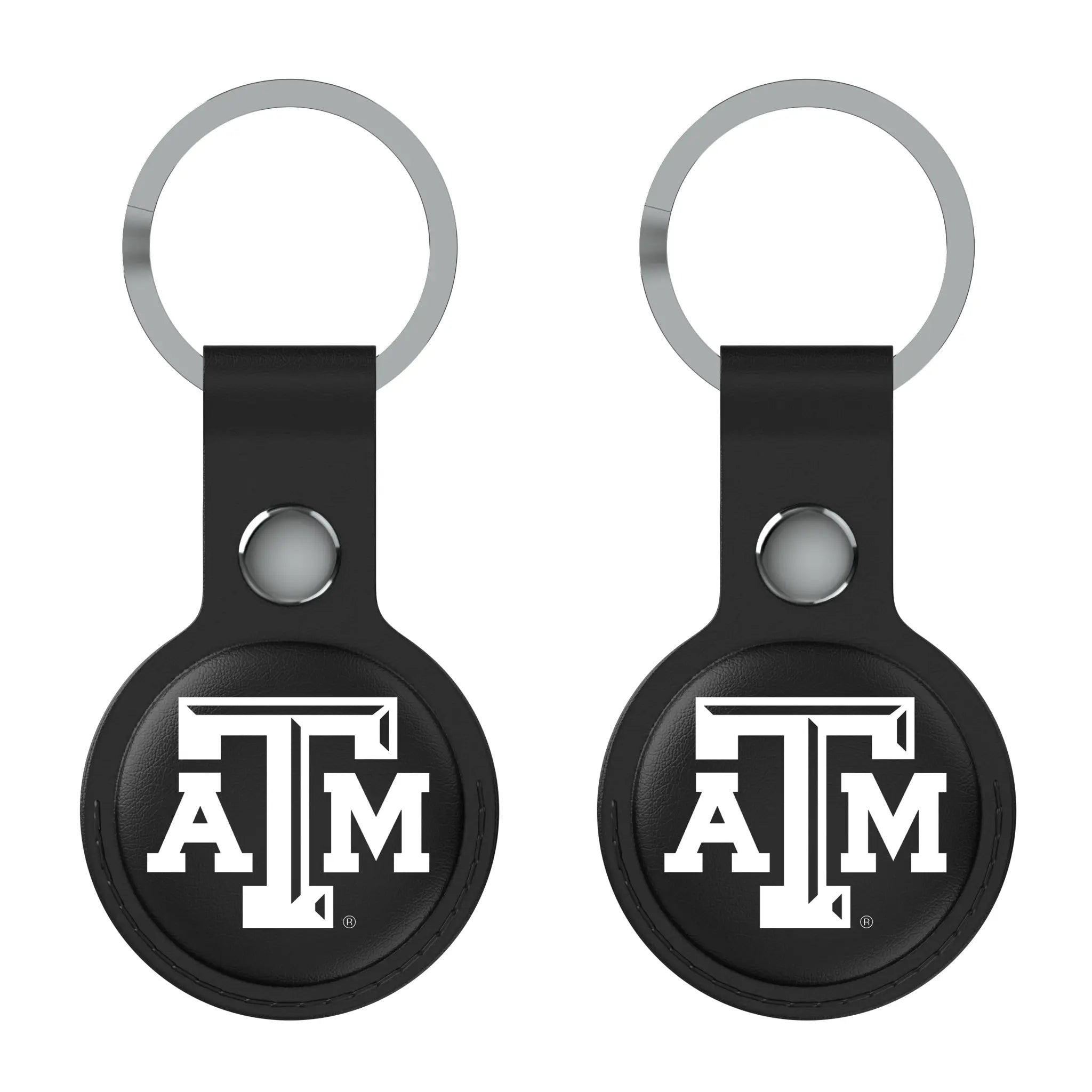 Texas A&M University Aggies Insignia Black Airtag Holder 2-Pack