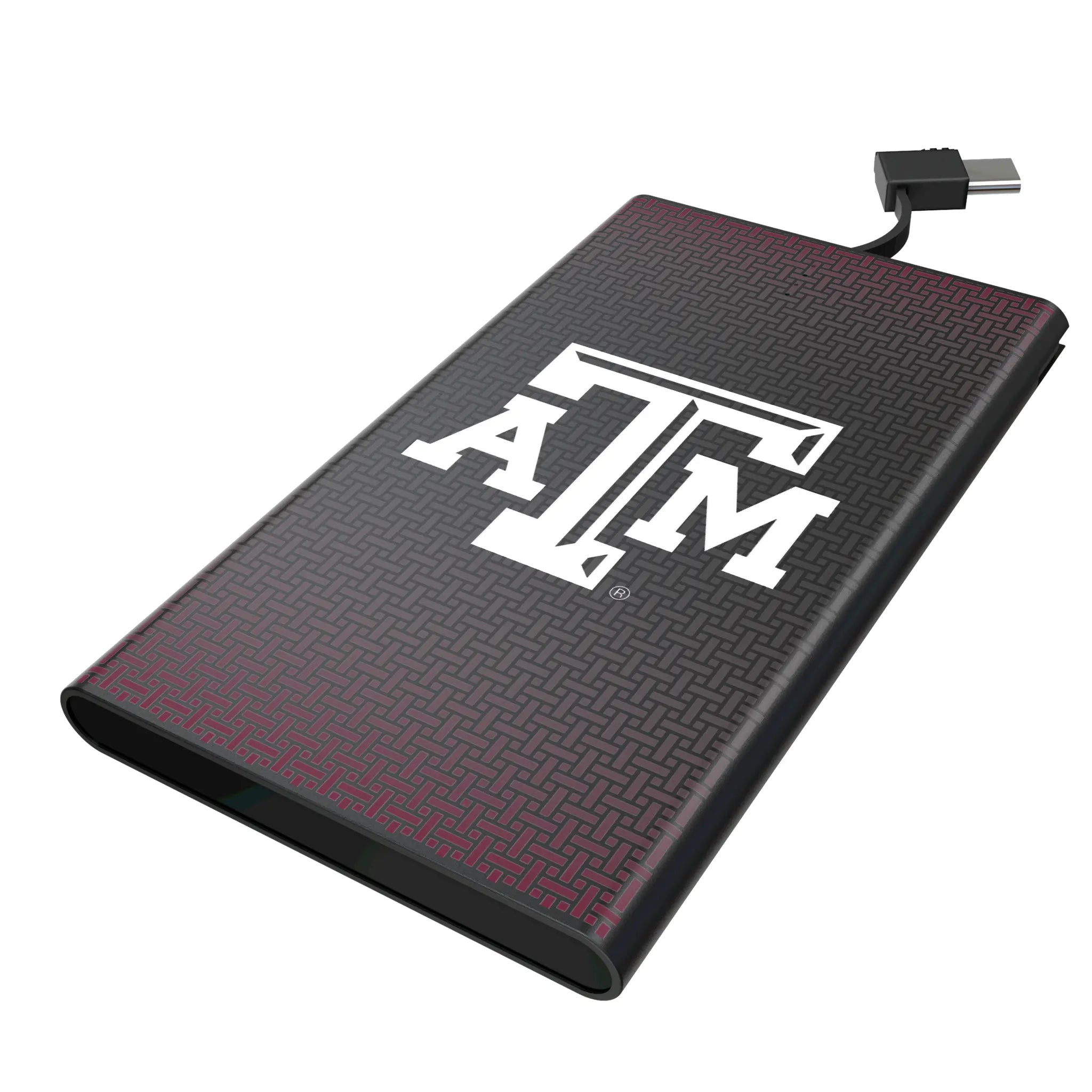 Texas A&M University Aggies Linen 5000mAh Flat Powerbank
