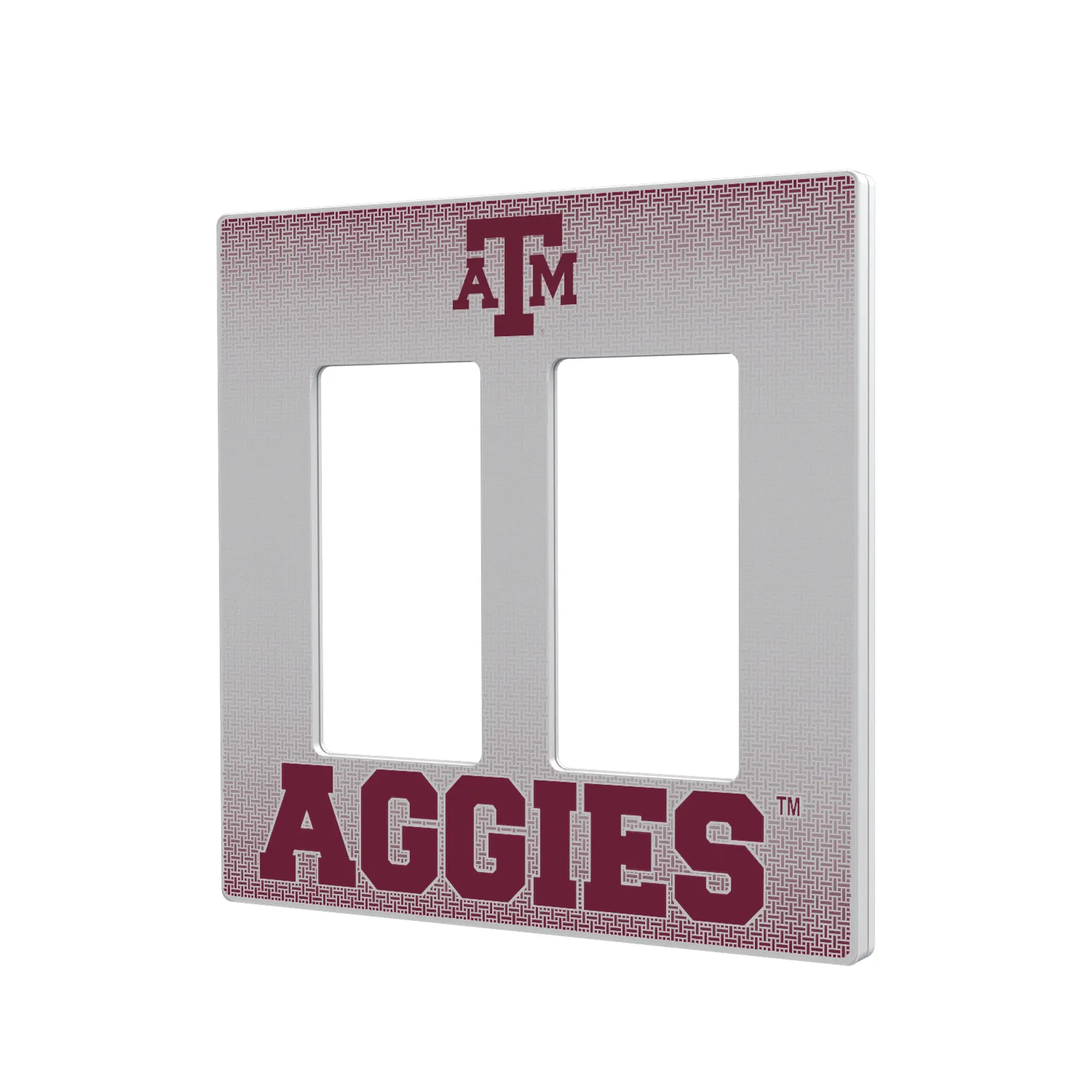 Texas A&M University Aggies Linen Hidden-Screw Light Switch Plate