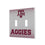 Texas A&M University Aggies Linen Hidden-Screw Light Switch Plate