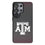Texas A&M University Aggies Linen MagSafe Compatible Phone Case for Samsung Galaxy