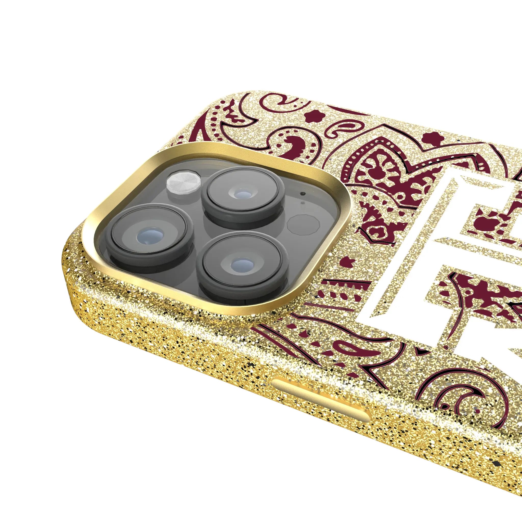 Texas A&M University Aggies Paisley Bling Phone Case