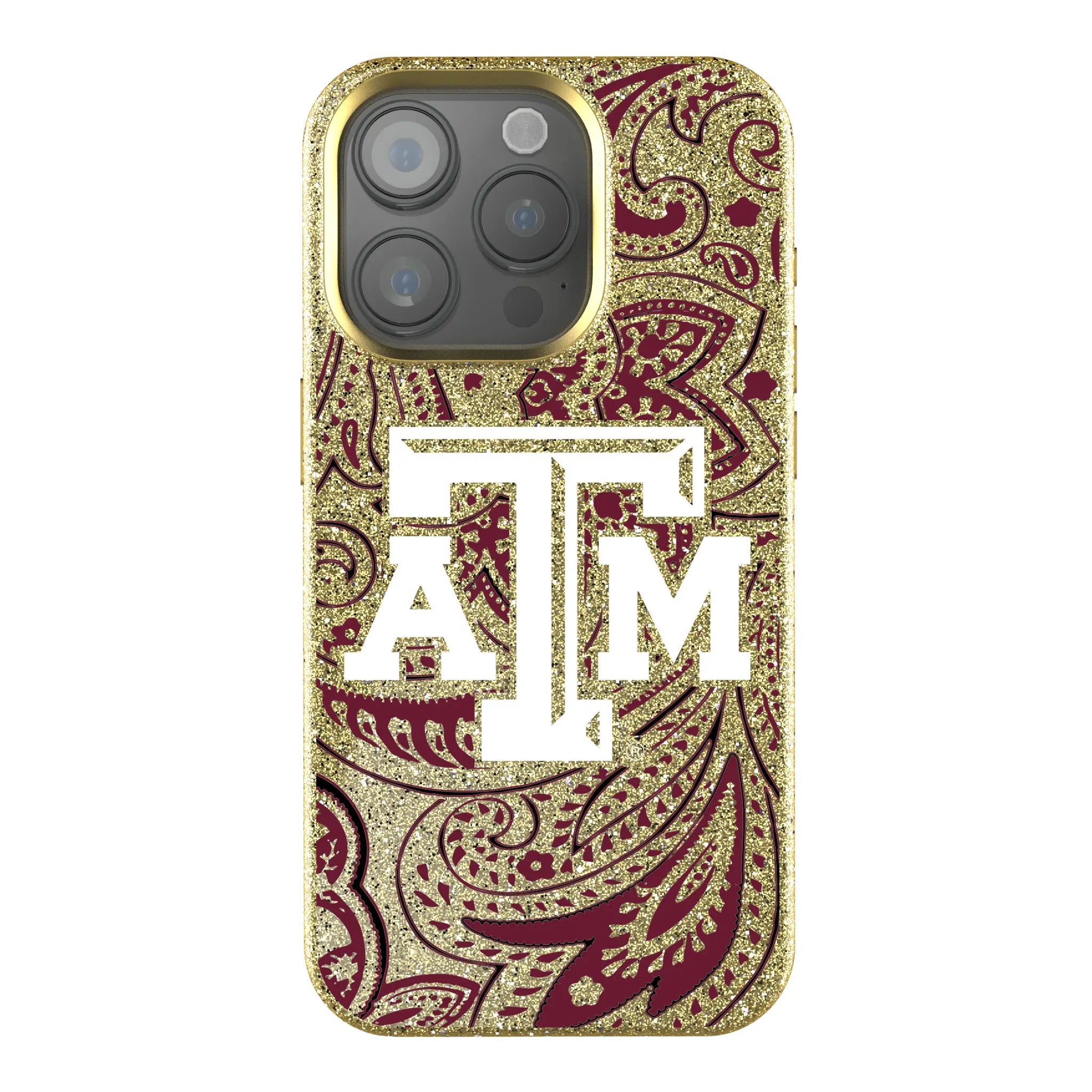 Texas A&M University Aggies Paisley Bling Phone Case