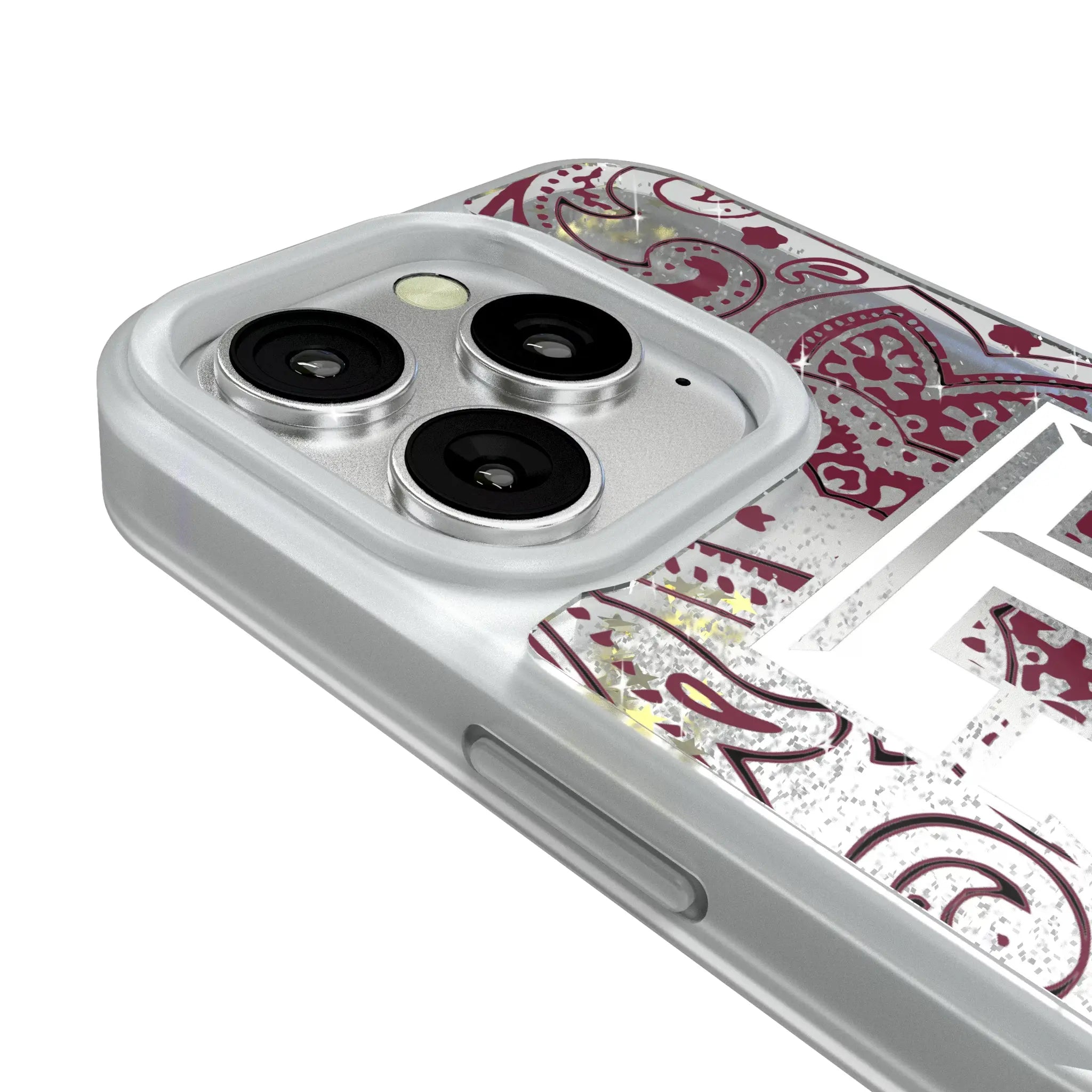 Texas A&M University Aggies Paisley Glitter Phone Case