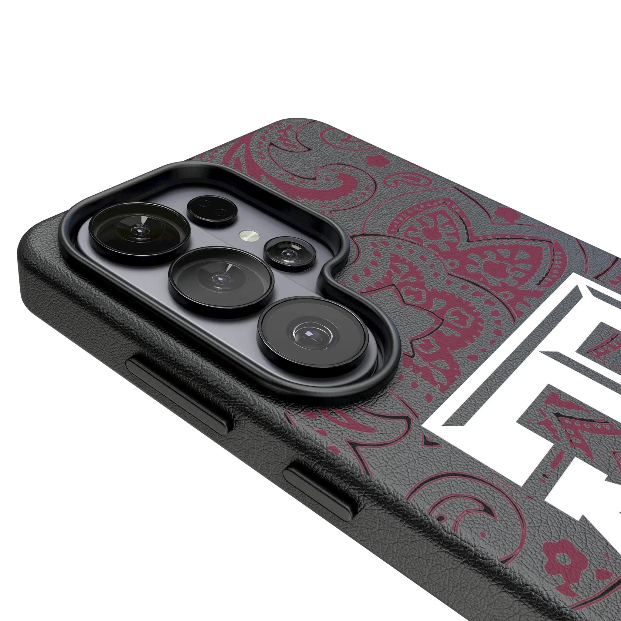 Texas A&M University Aggies Paisley MagSafe Compatible Phone Case for Samsung Galaxy