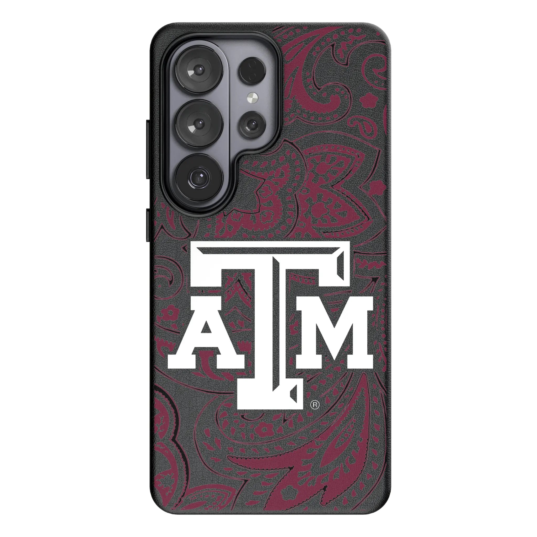 Texas A&M University Aggies Paisley MagSafe Compatible Phone Case for Samsung Galaxy