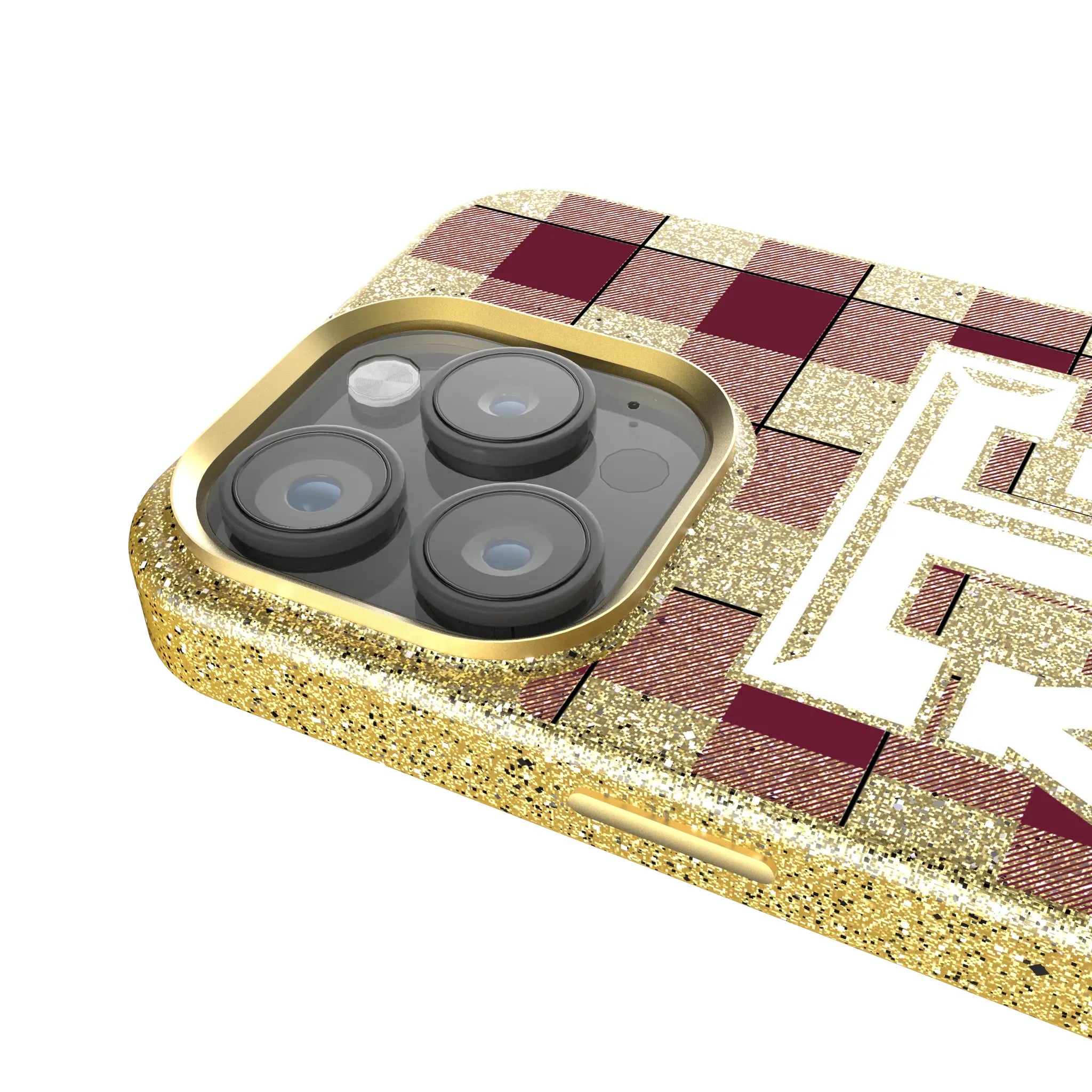 Texas A&M University Aggies Plaid Bling Phone Case