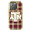 Texas A&M University Aggies Plaid Bling Phone Case