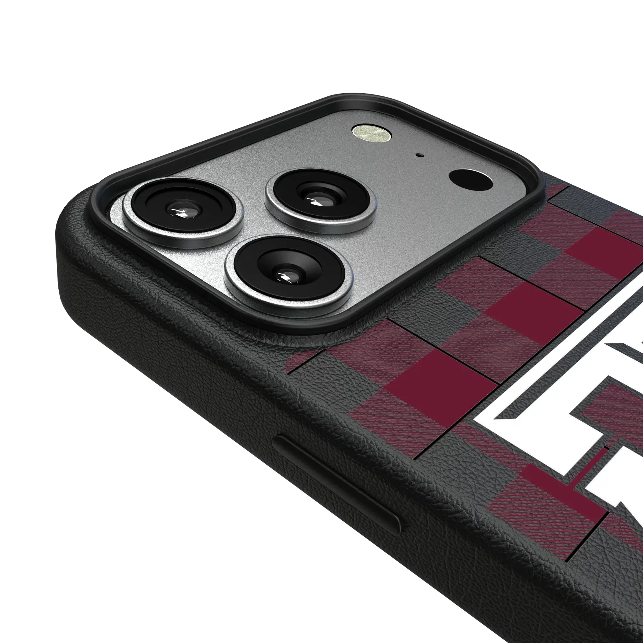 Texas A&M University Aggies Plaid MagSafe Compatible Phone Case for Apple iPhone