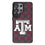 Texas A&M University Aggies Plaid MagSafe Compatible Phone Case for Samsung Galaxy
