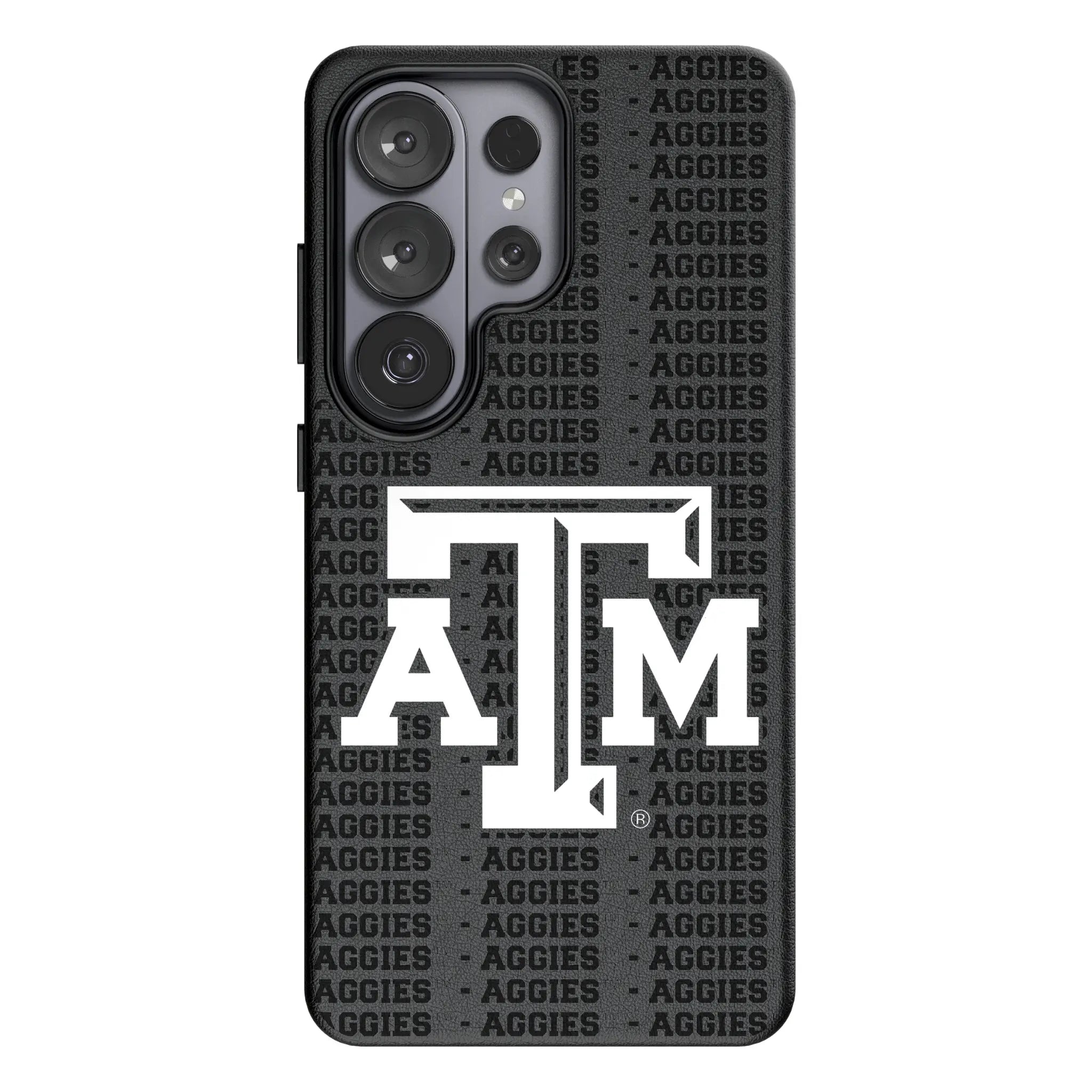 Texas A&M University Aggies Text Backdrop MagSafe Compatible Phone Case for Samsung Galaxy