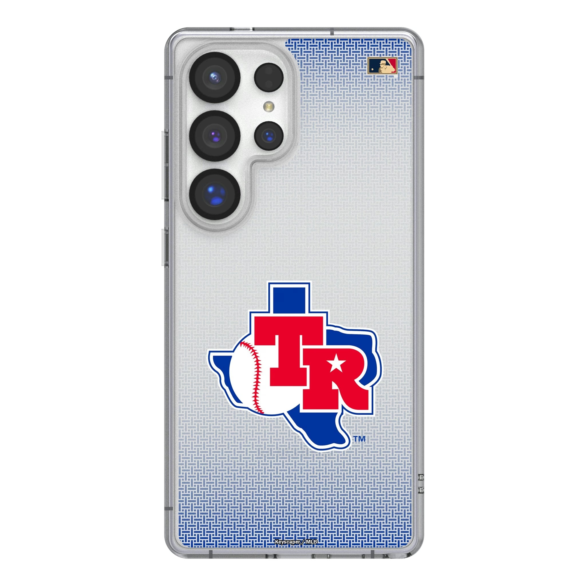 Texas Rangers 1981-1983 - Cooperstown Collection Linen Clear Phone Case for Samsung Galaxy