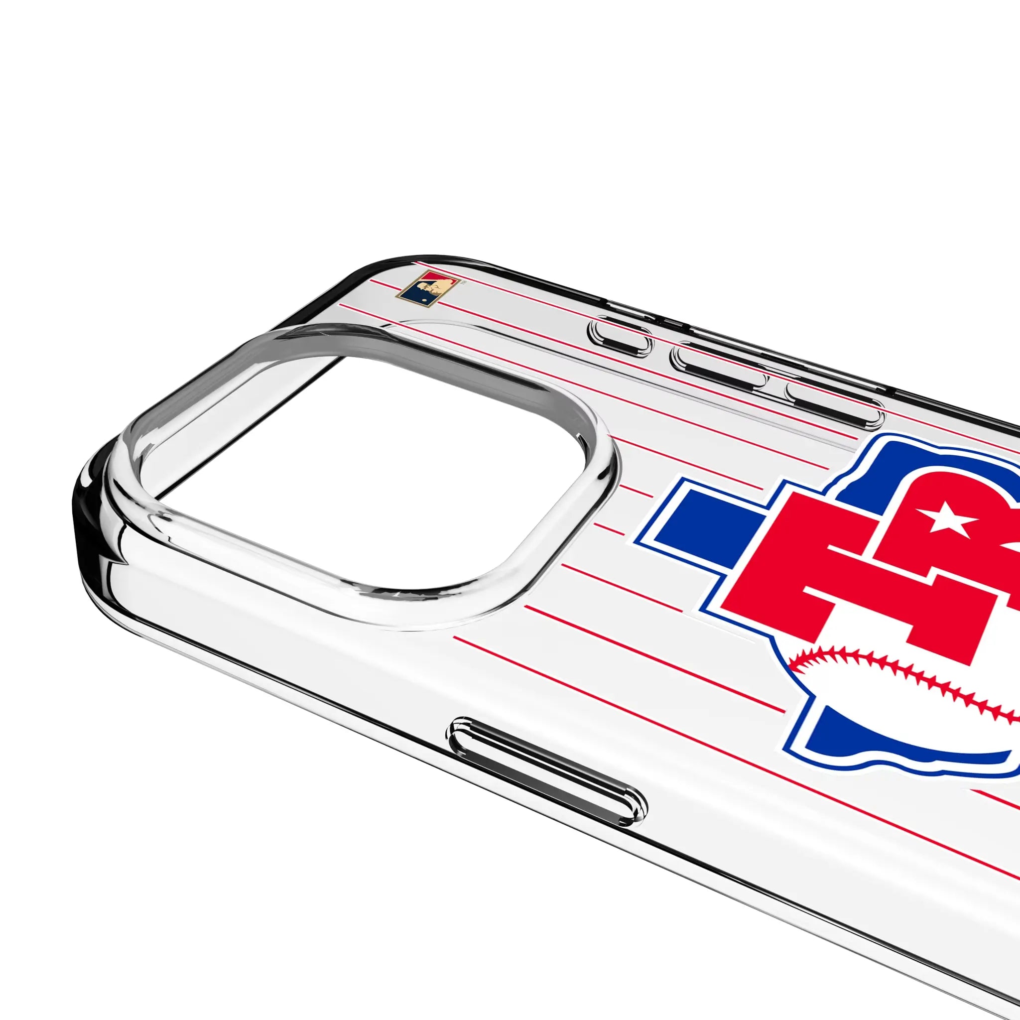 Texas Rangers 1981-1983 - Cooperstown Collection Pinstripe Clear Phone Case for Apple iPhone