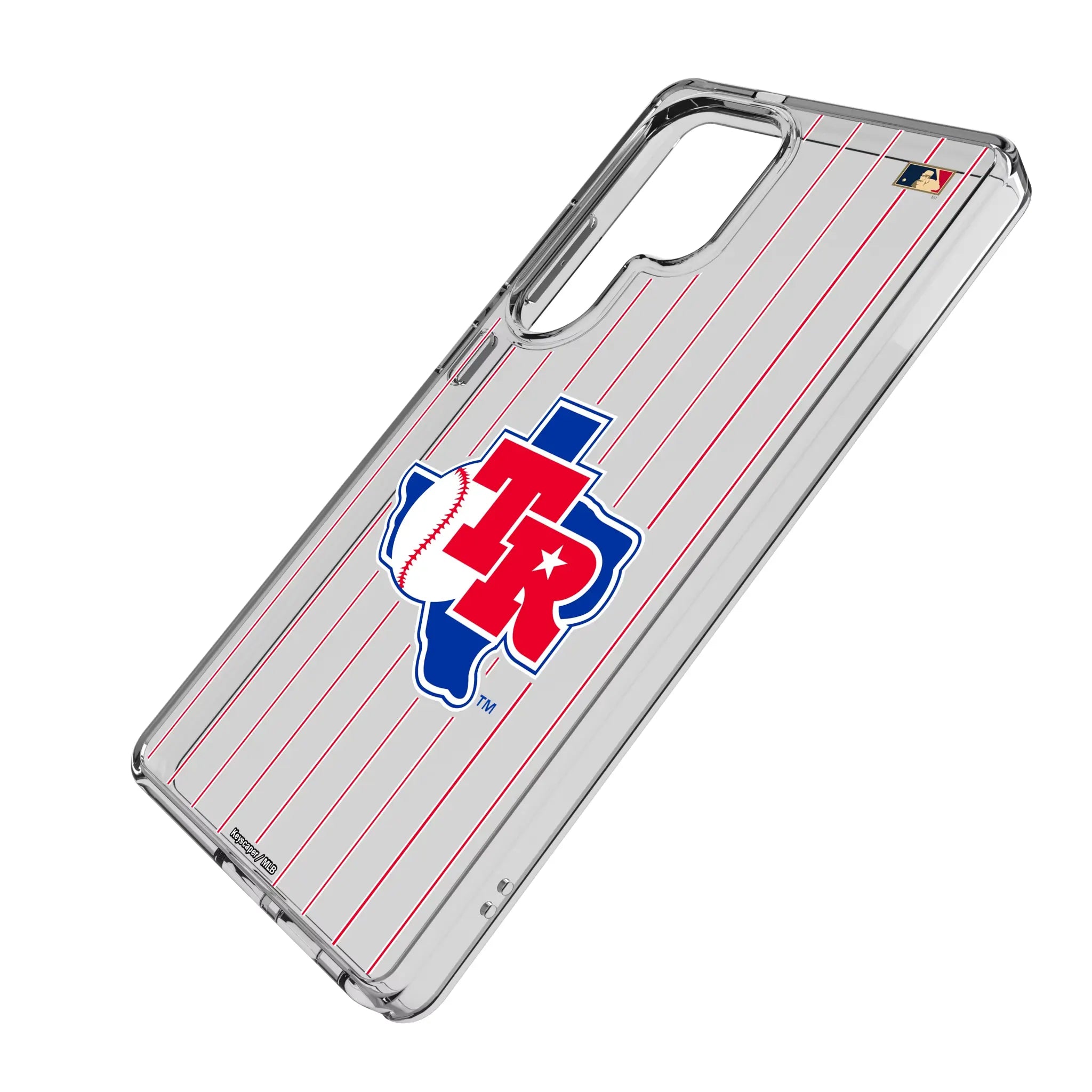 Texas Rangers 1981-1983 - Cooperstown Collection Pinstripe Clear Phone Case for Samsung Galaxy