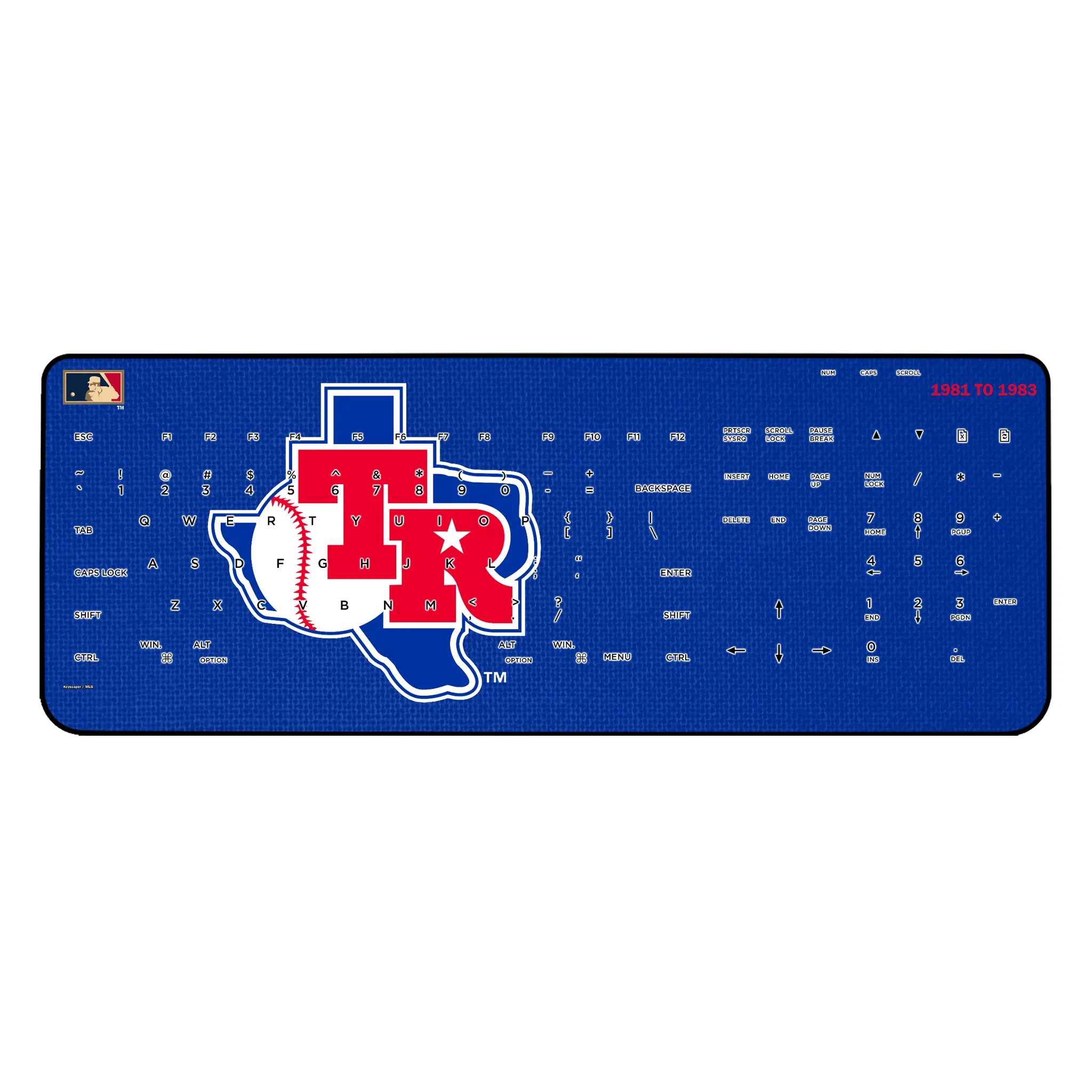 Texas Rangers 1981-1983 - Cooperstown Collection Solid Wireless USB Keyboard
