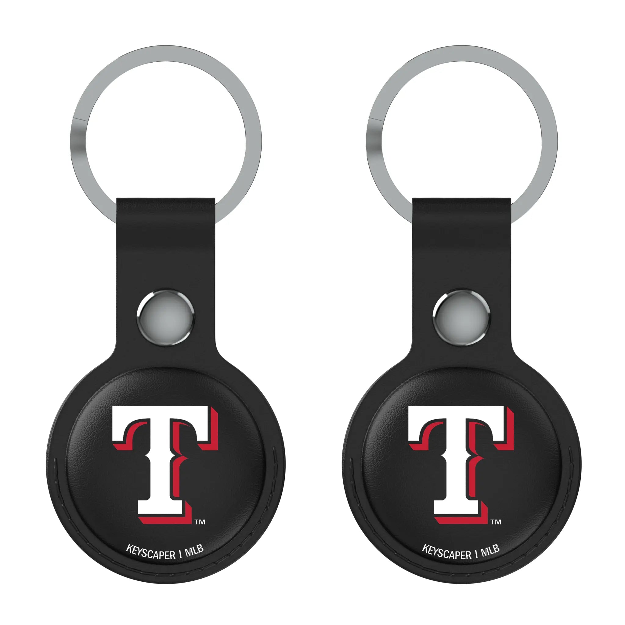 Texas Rangers Insignia Black Airtag Holder 2-Pack