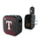 Texas Rangers Linen 2 in 1 USB A/C Charger