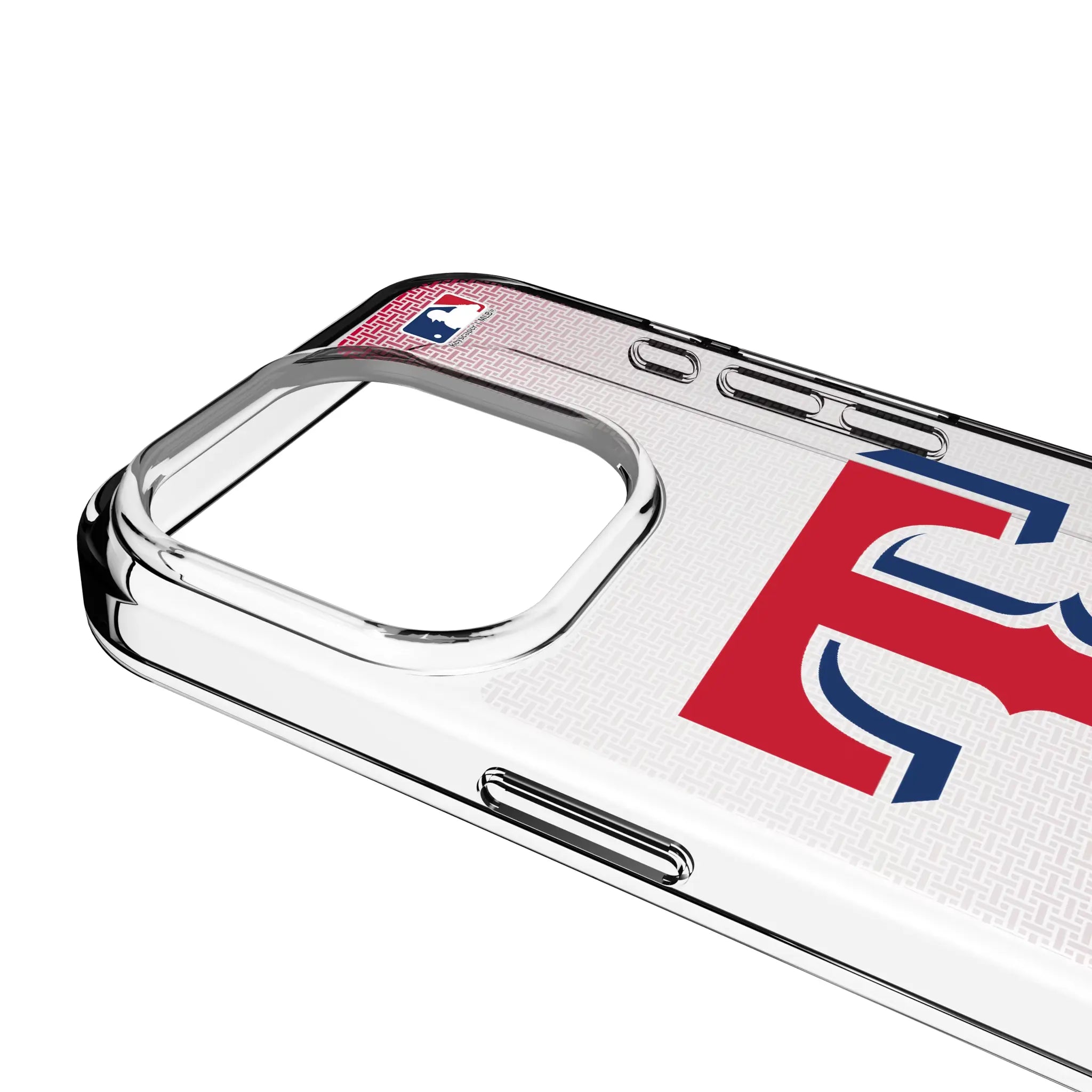 Texas Rangers Linen Clear Phone Case for Apple iPhone