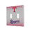 Texas Rangers Linen Hidden-Screw Light Switch Plate
