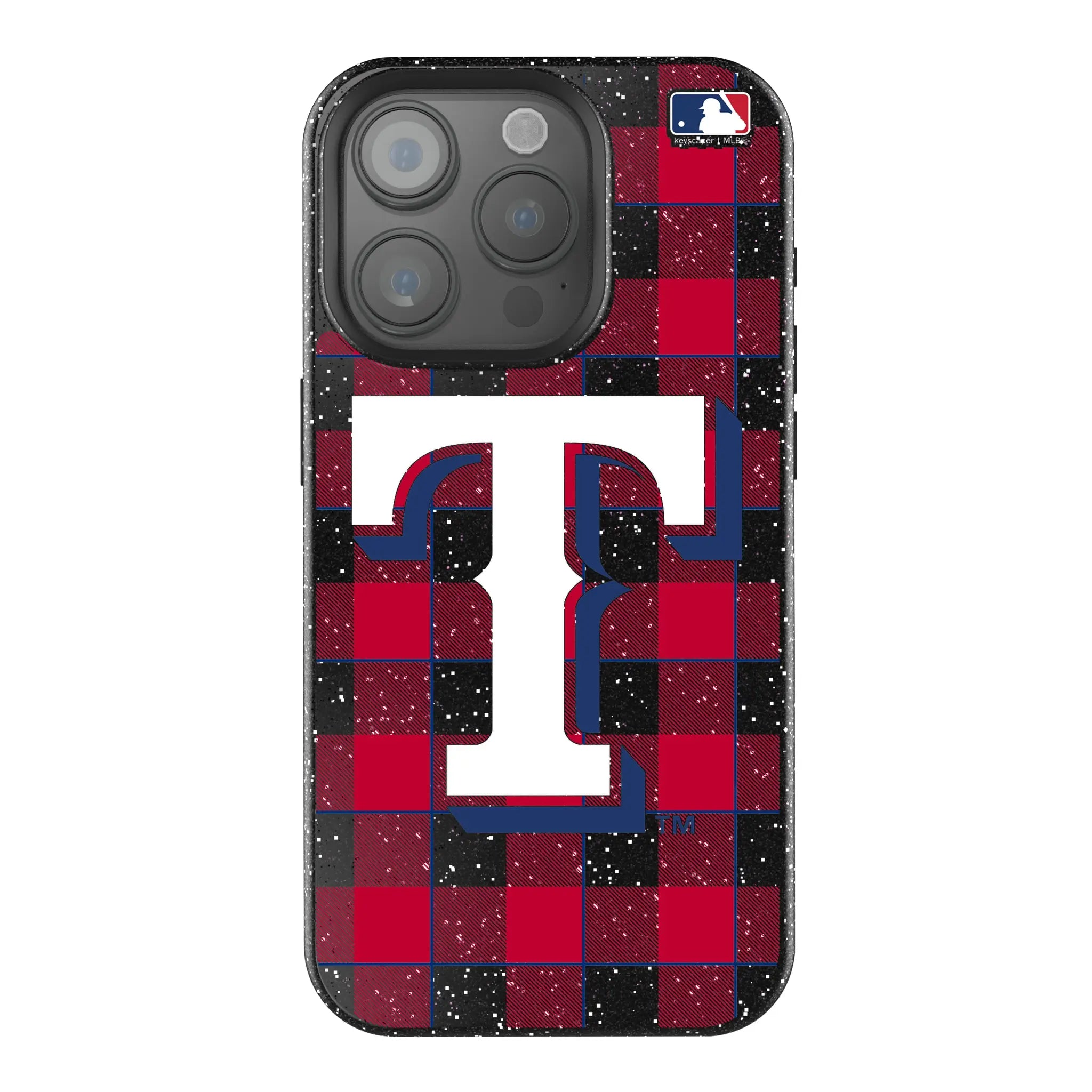 Texas Rangers Plaid Bling Phone Case