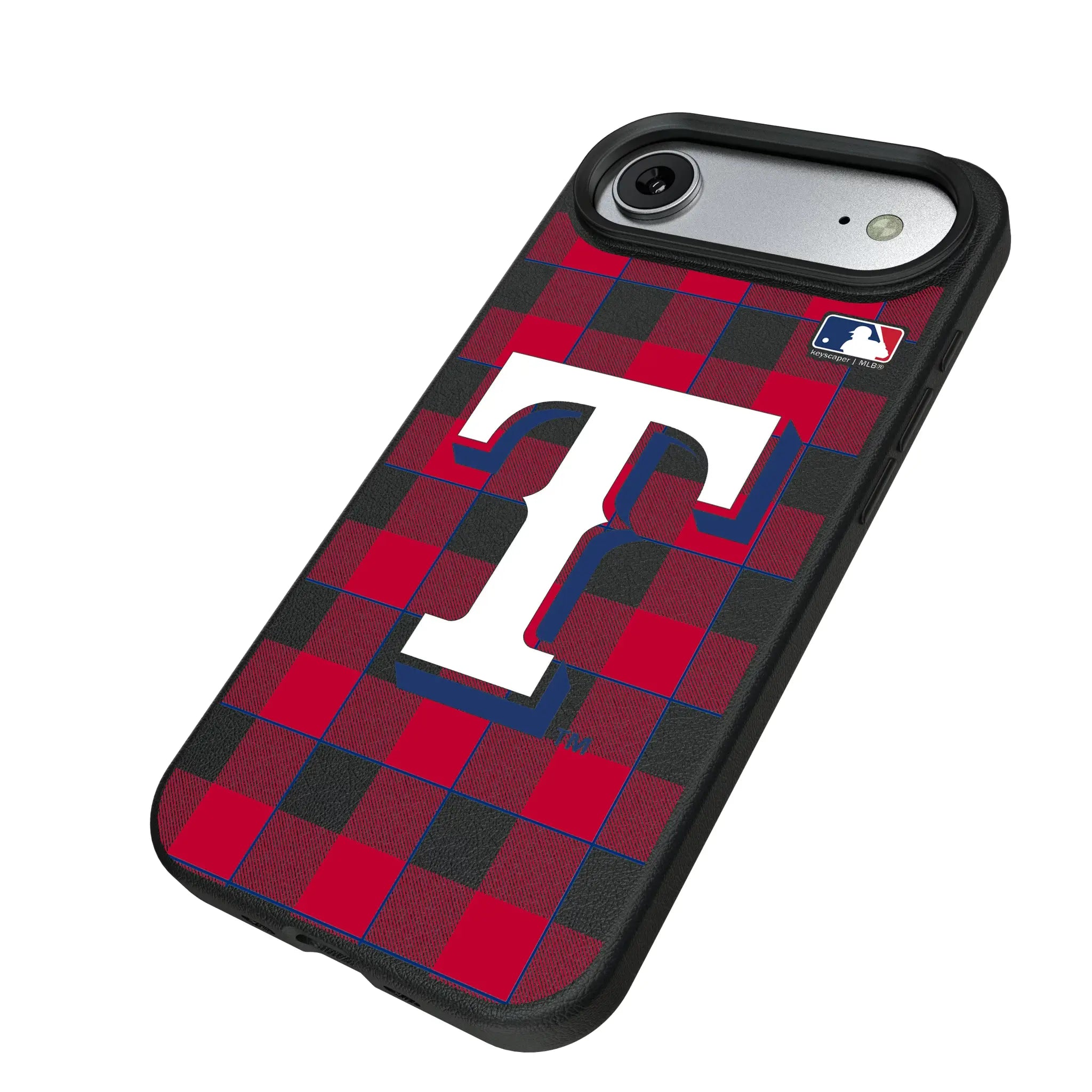 Texas Rangers Plaid MagSafe Compatible Phone Case for Apple iPhone