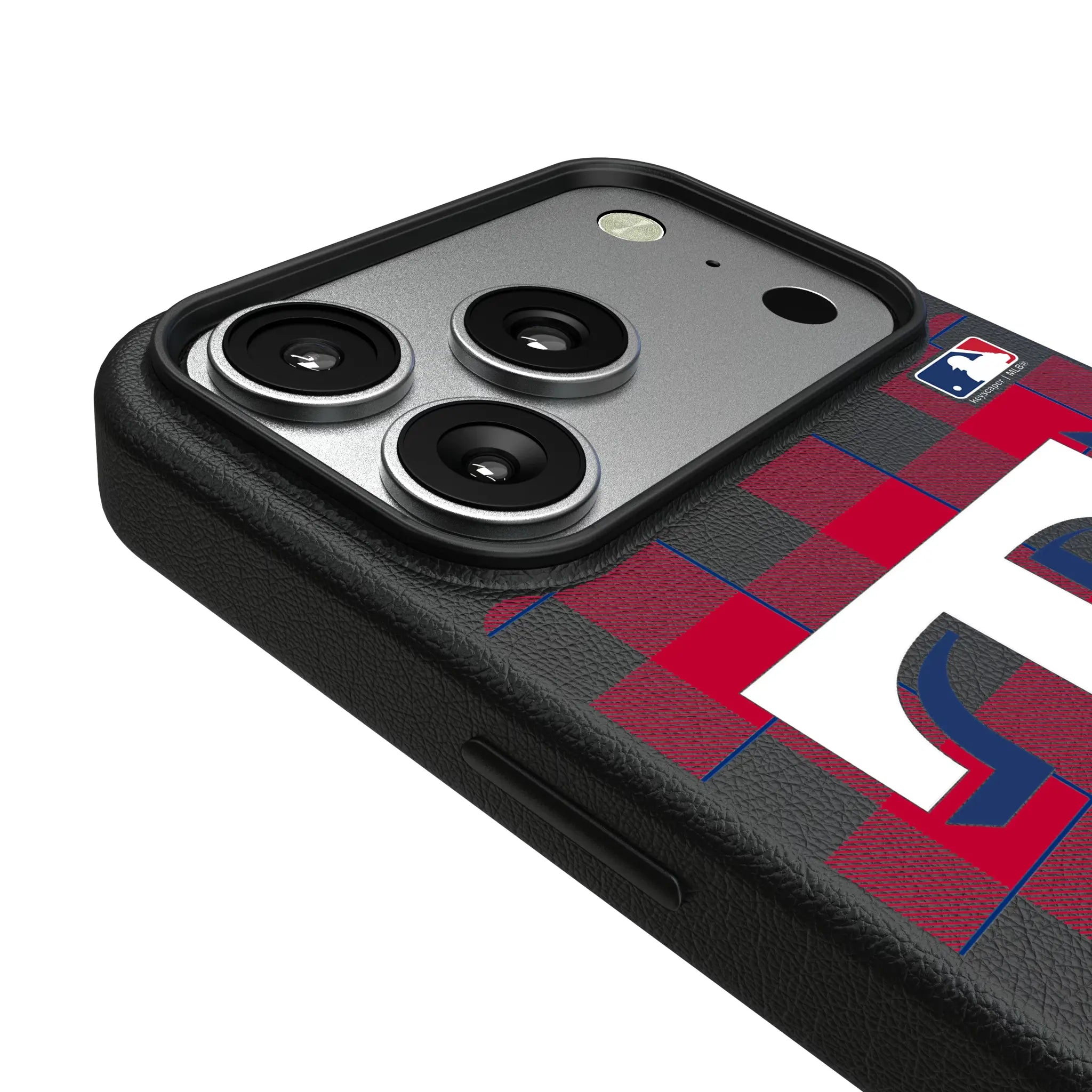 Texas Rangers Plaid MagSafe Compatible Phone Case for Apple iPhone