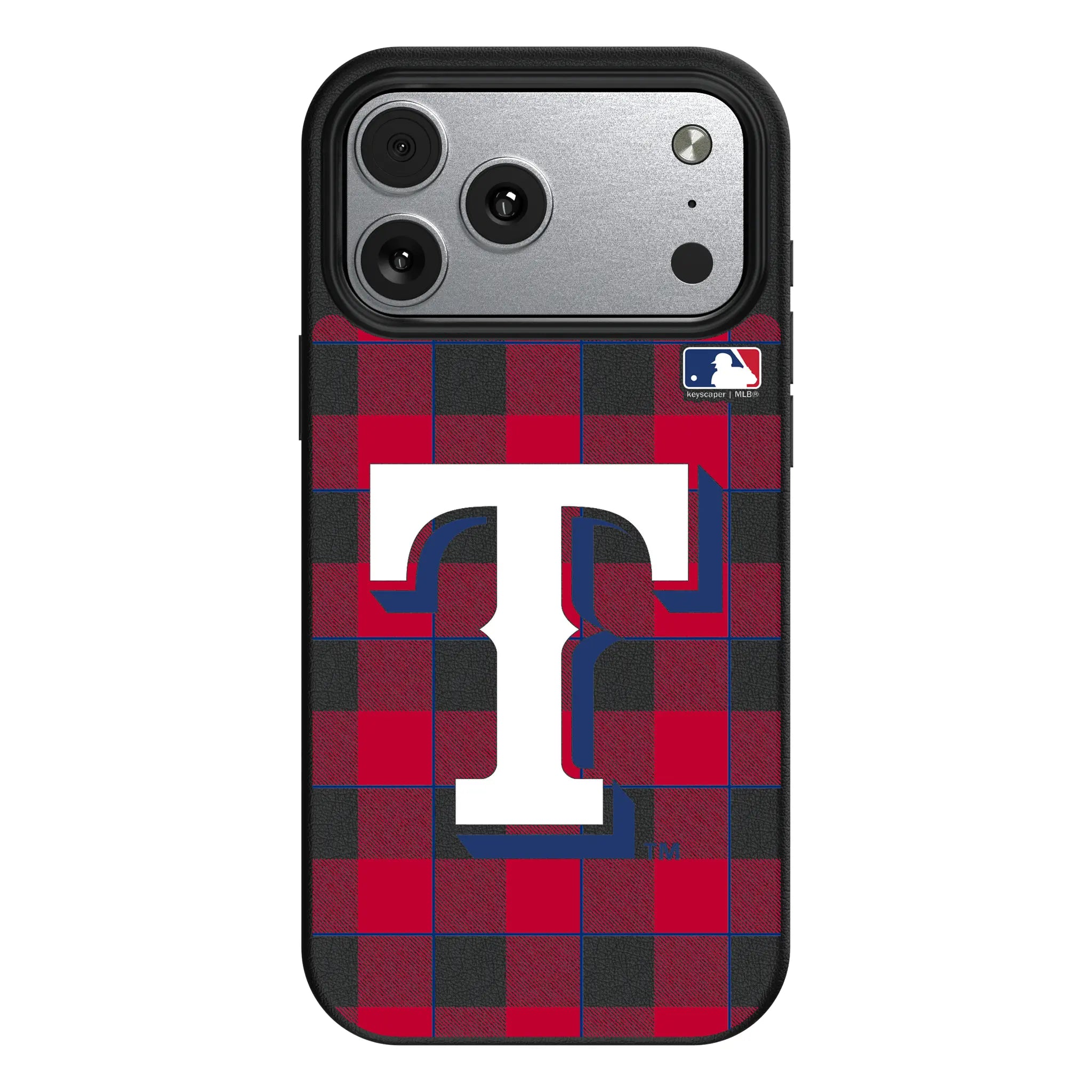 Texas Rangers Plaid MagSafe Compatible Phone Case for Apple iPhone