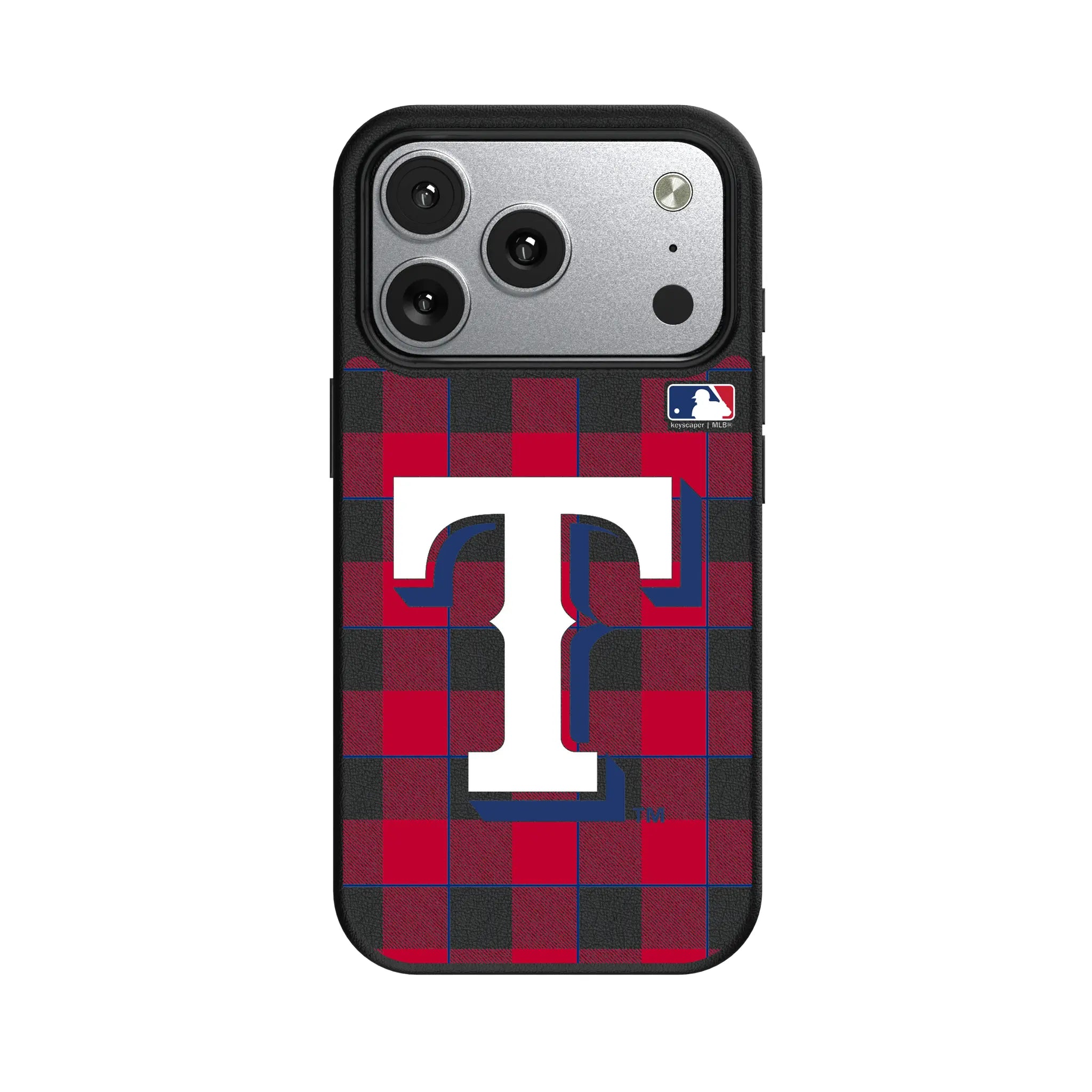 Texas Rangers Plaid MagSafe Compatible Phone Case for Apple iPhone