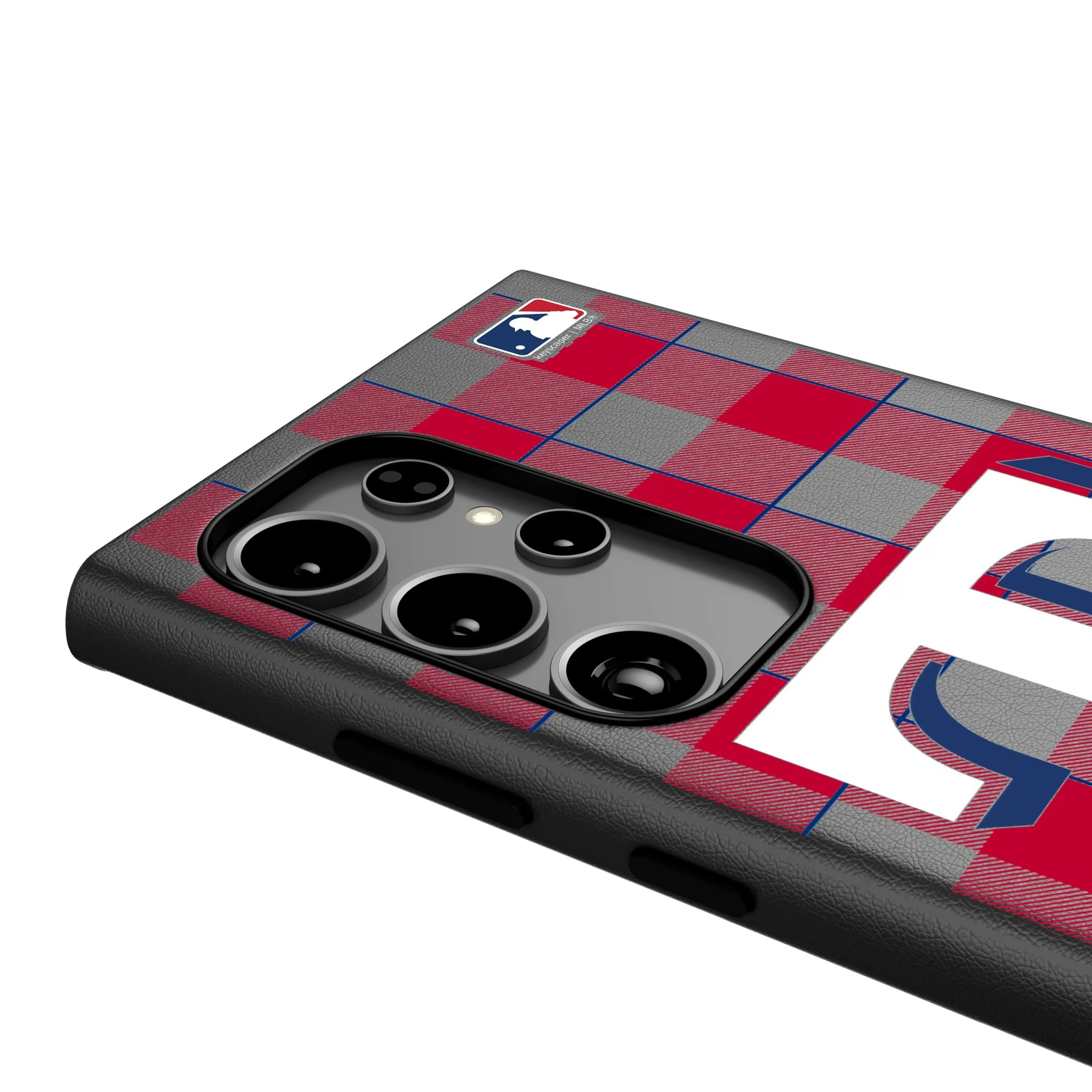 Texas Rangers Plaid MagSafe Compatible Phone Case for Samsung Galaxy