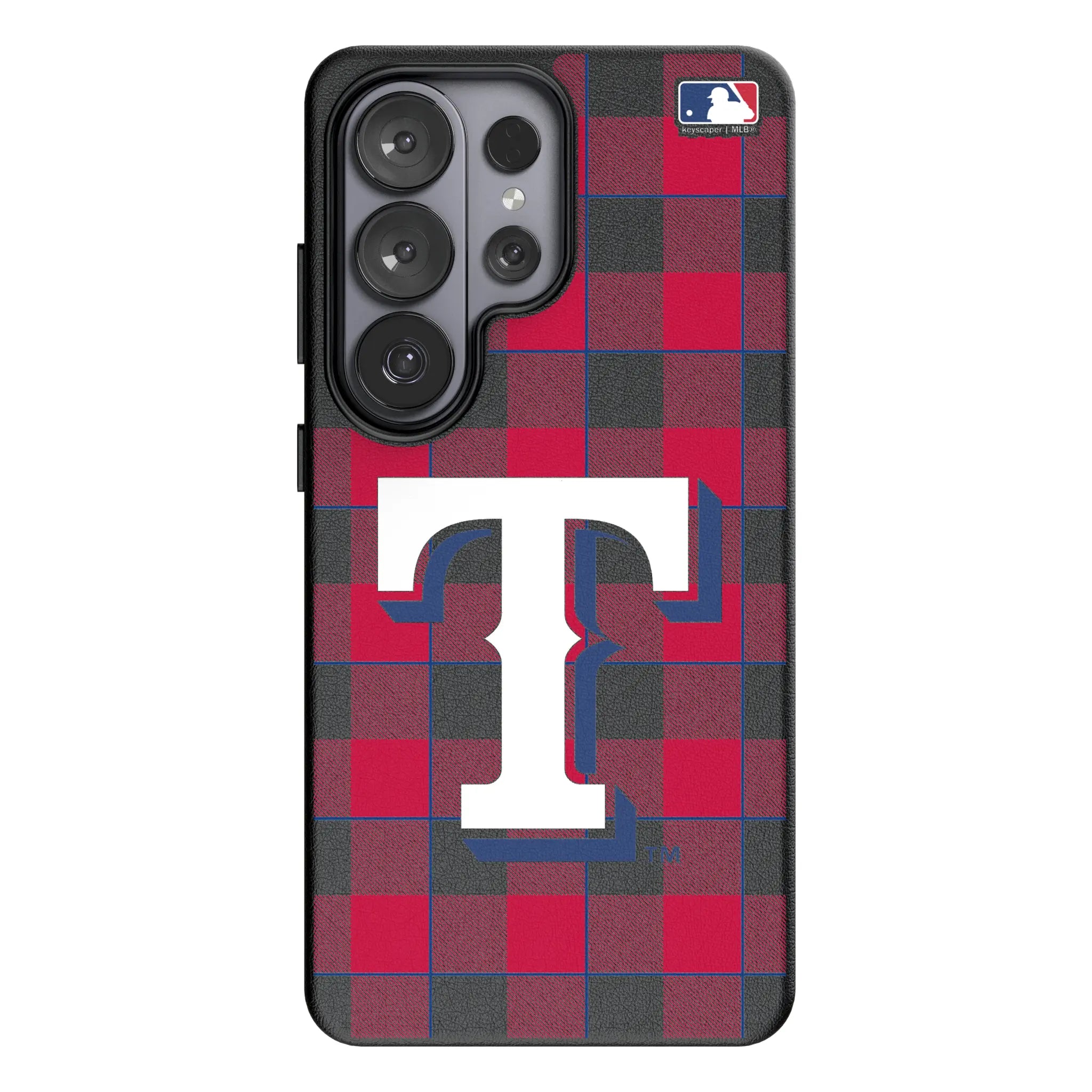 Texas Rangers Plaid MagSafe Compatible Phone Case for Samsung Galaxy