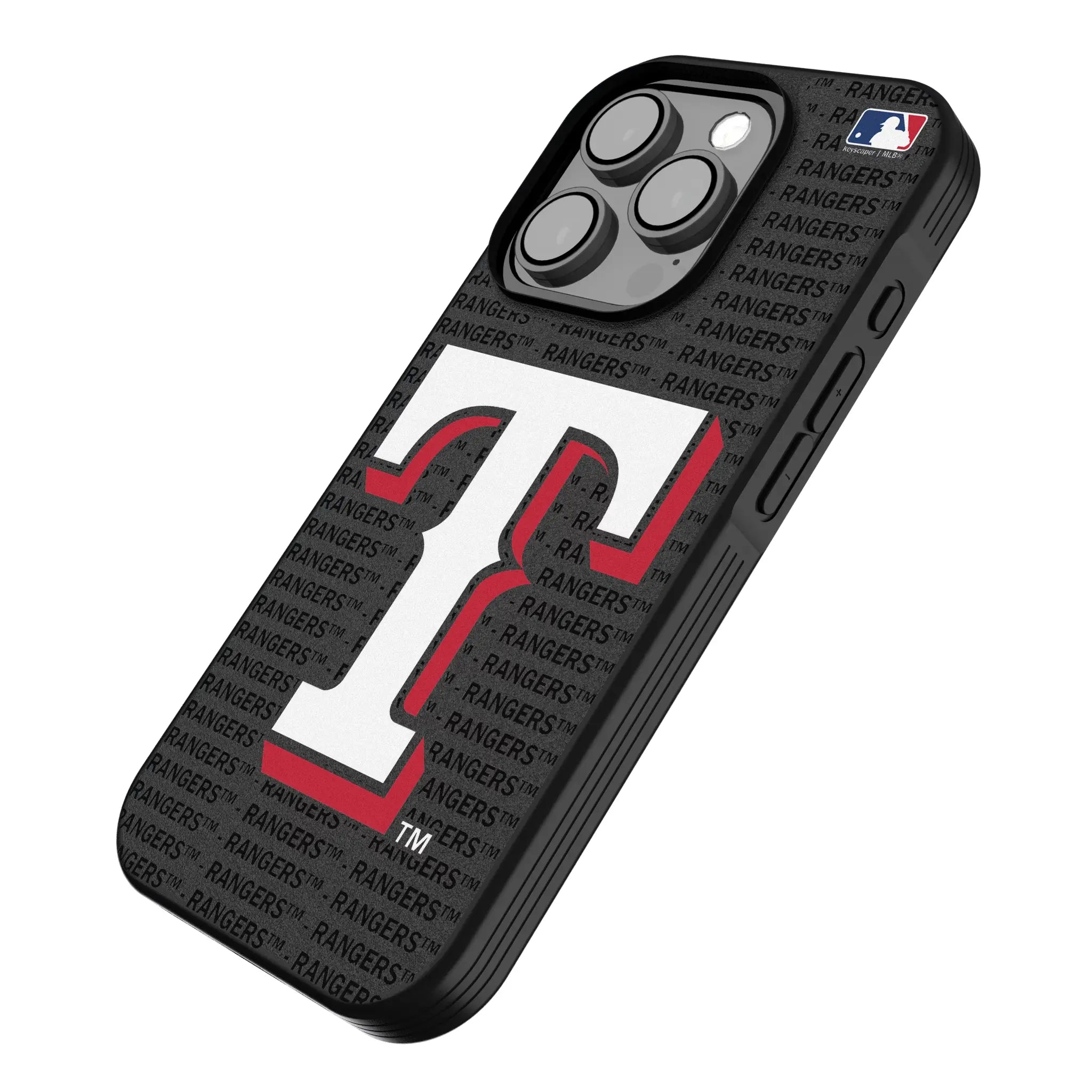 Texas Rangers Text Backdrop Bump Phone Case