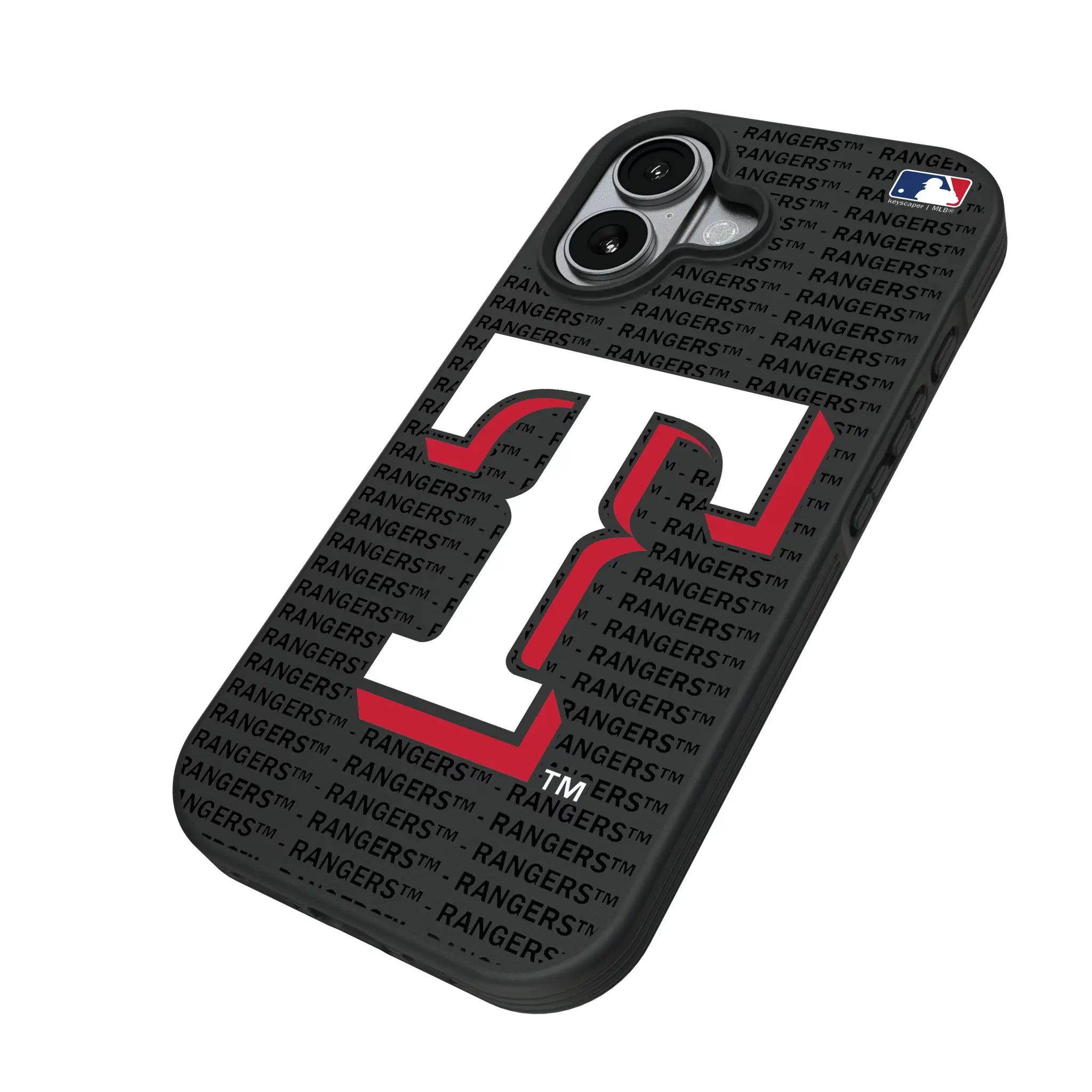 Texas Rangers Text Backdrop Bump Phone Case