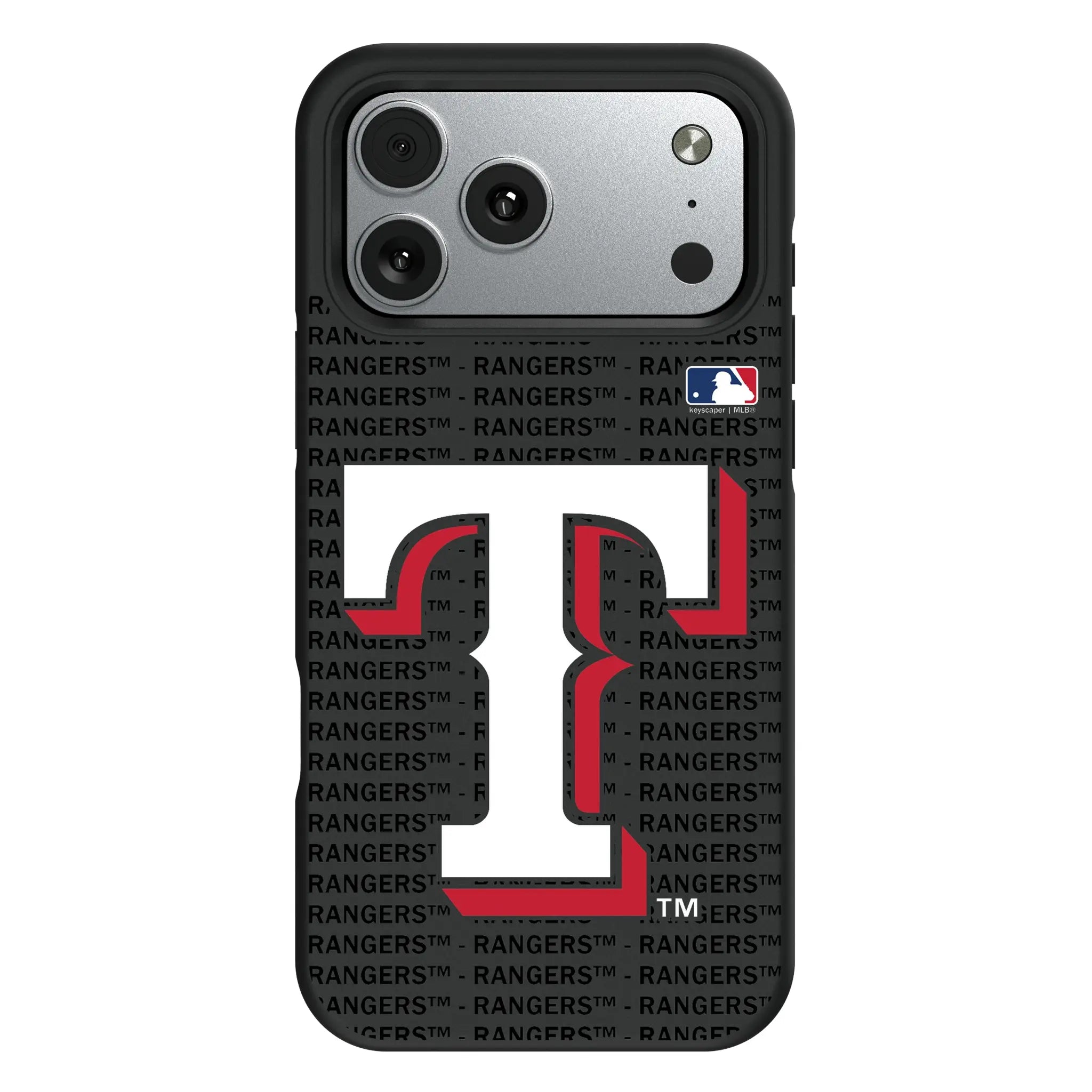 Texas Rangers Text Backdrop Bump Phone Case