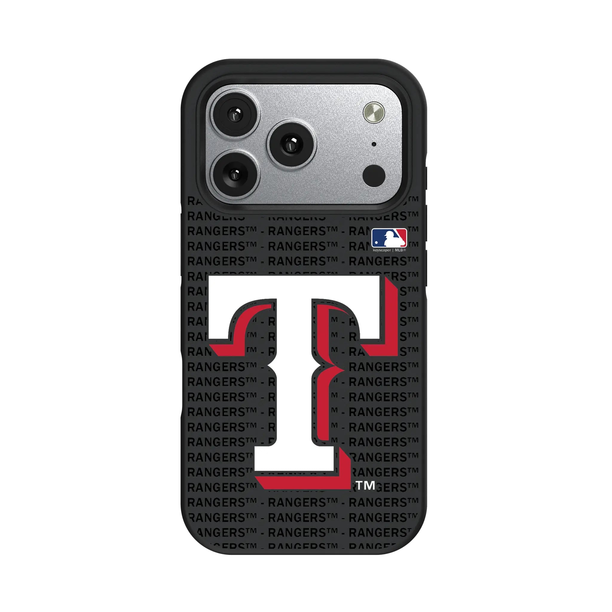 Texas Rangers Text Backdrop Bump Phone Case