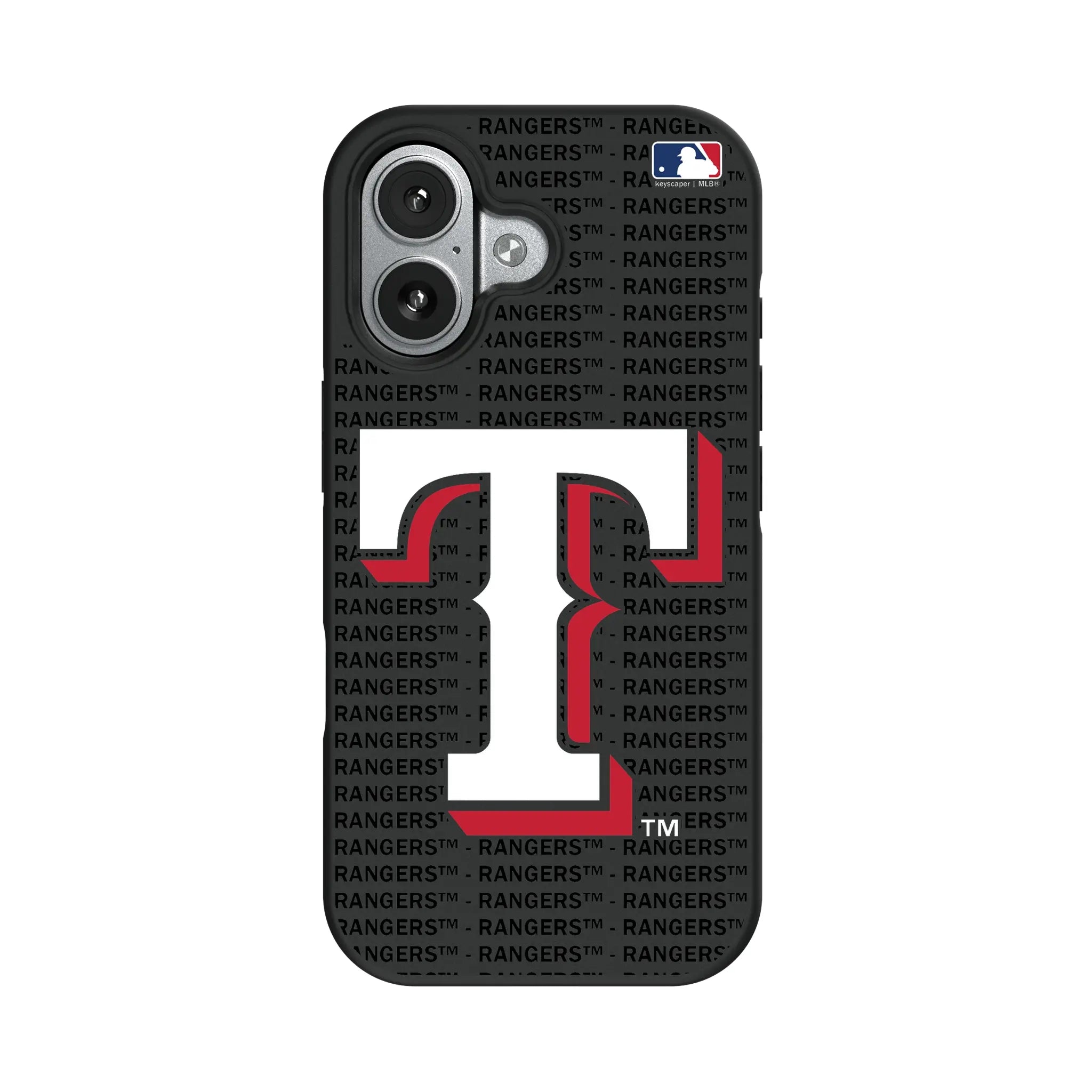 Texas Rangers Text Backdrop Bump Phone Case