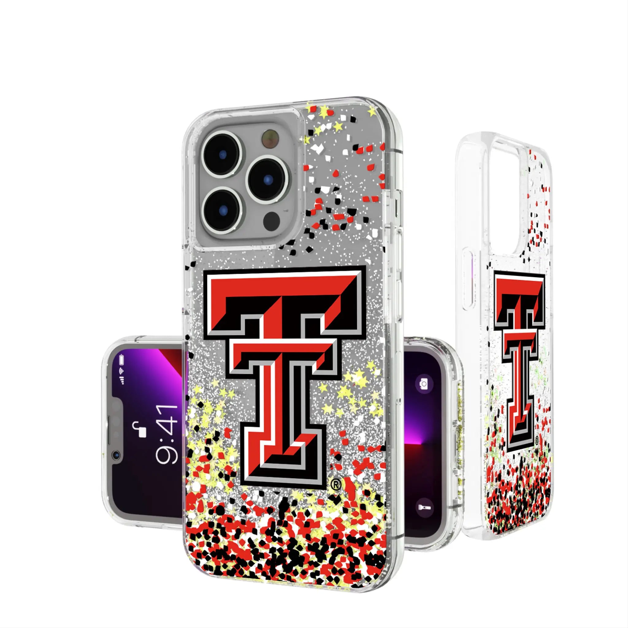 Texas Tech Red Raiders Confetti Glitter Phone Case