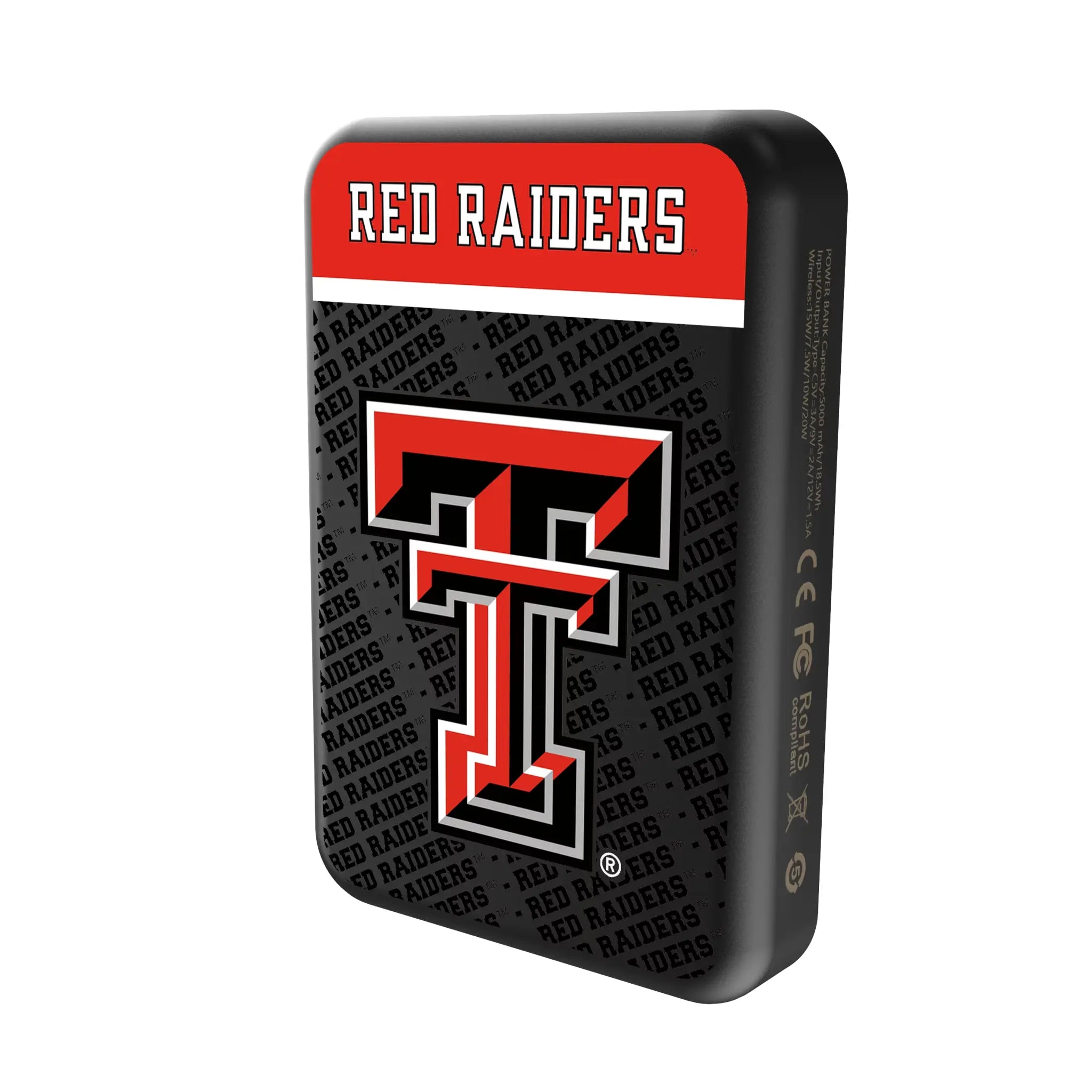 Texas Tech Red Raiders Endzone Plus Wireless Mag Power Bank