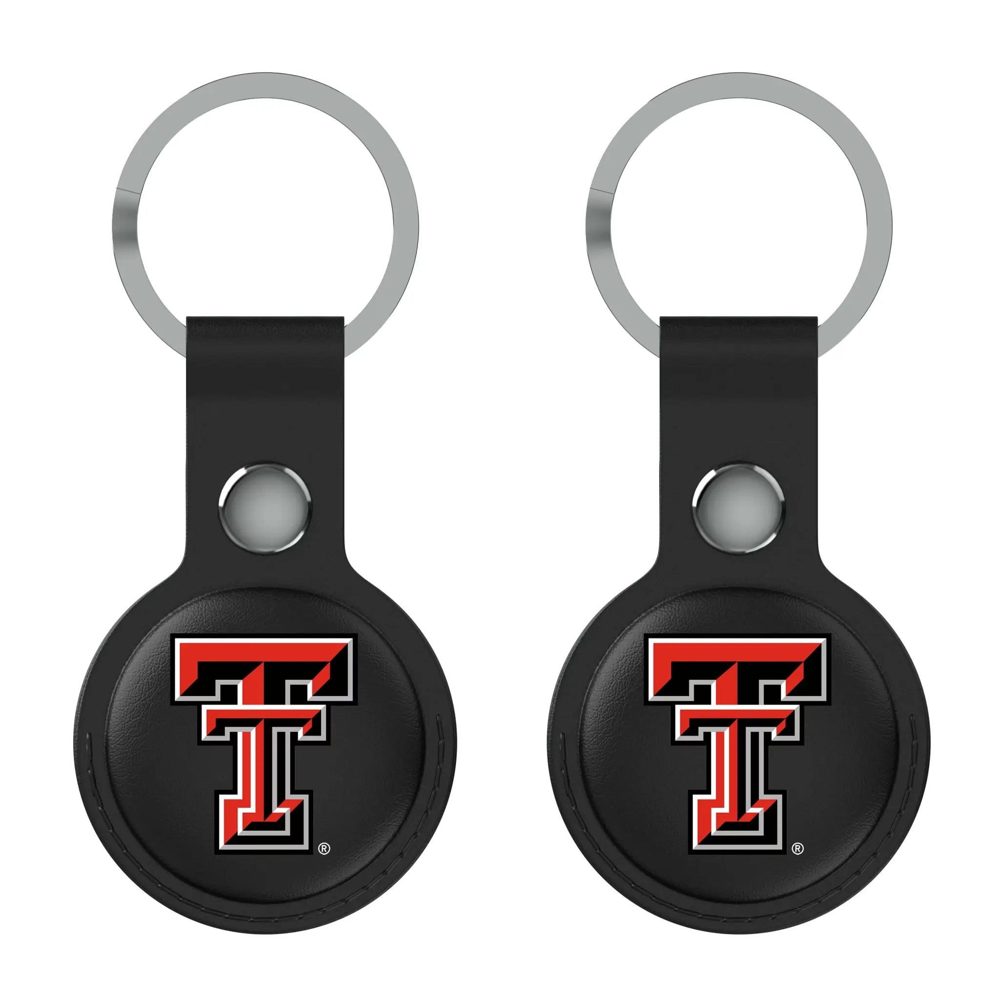 Texas Tech Red Raiders Insignia Black Airtag Holder 2-Pack