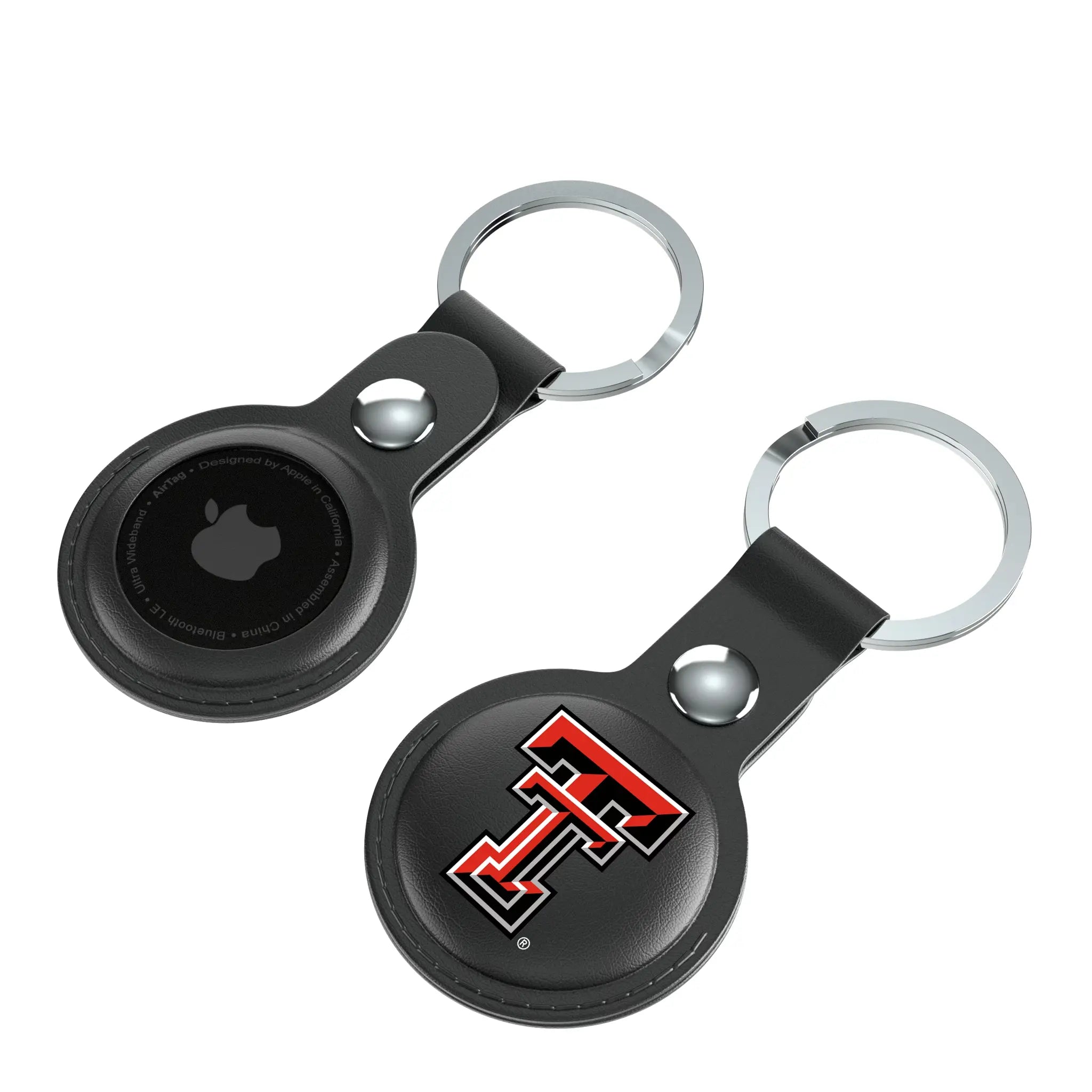 Texas Tech Red Raiders Insignia Black Airtag Holder 2-Pack