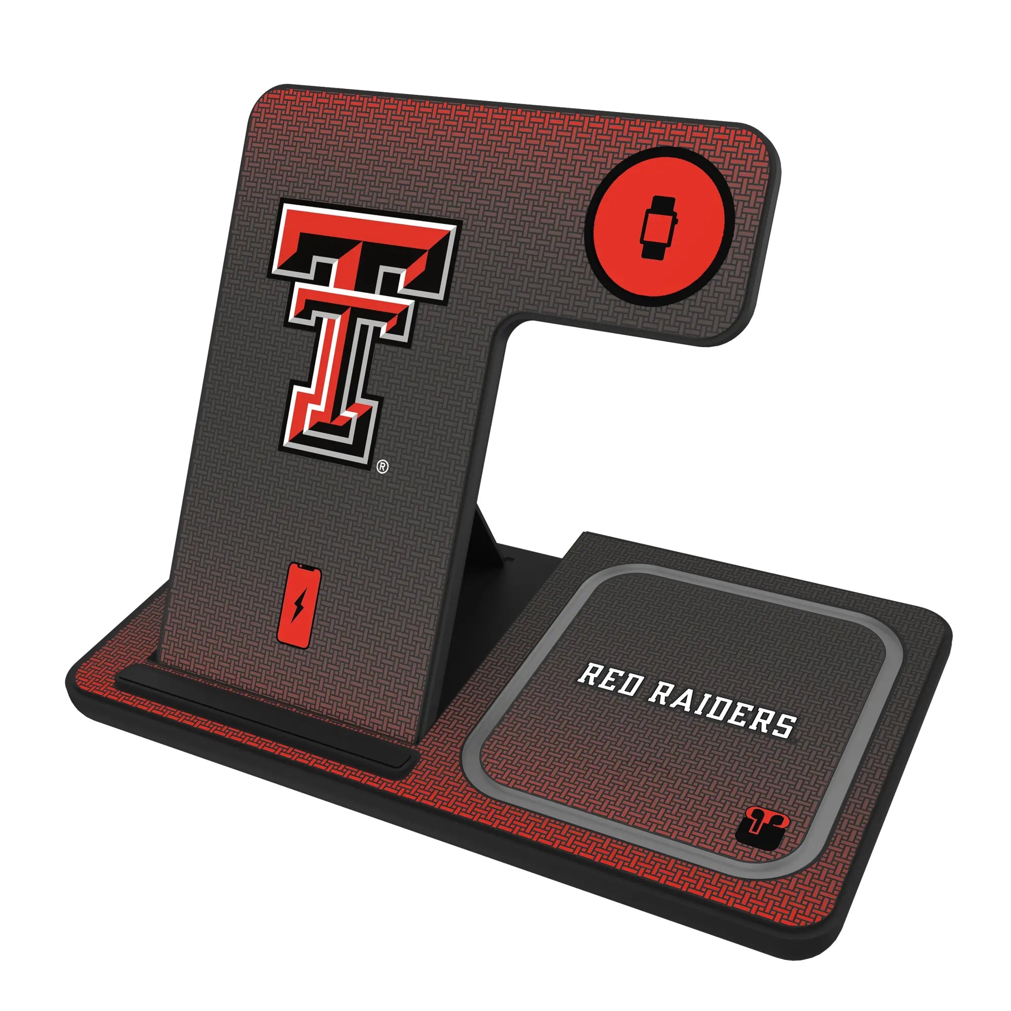 Texas Tech Red Raiders Linen 3 in 1 Charging Station
