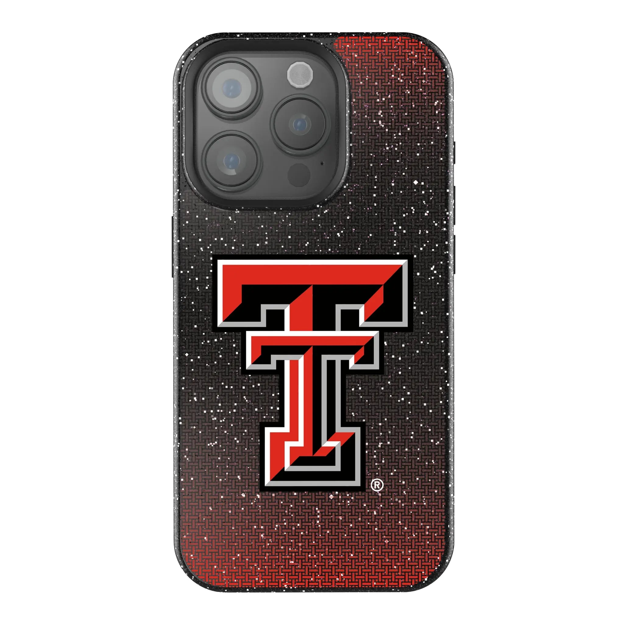 Texas Tech Red Raiders Linen Bling Phone Case for Apple iPhone