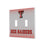 Texas Tech Red Raiders Linen Hidden-Screw Light Switch Plate