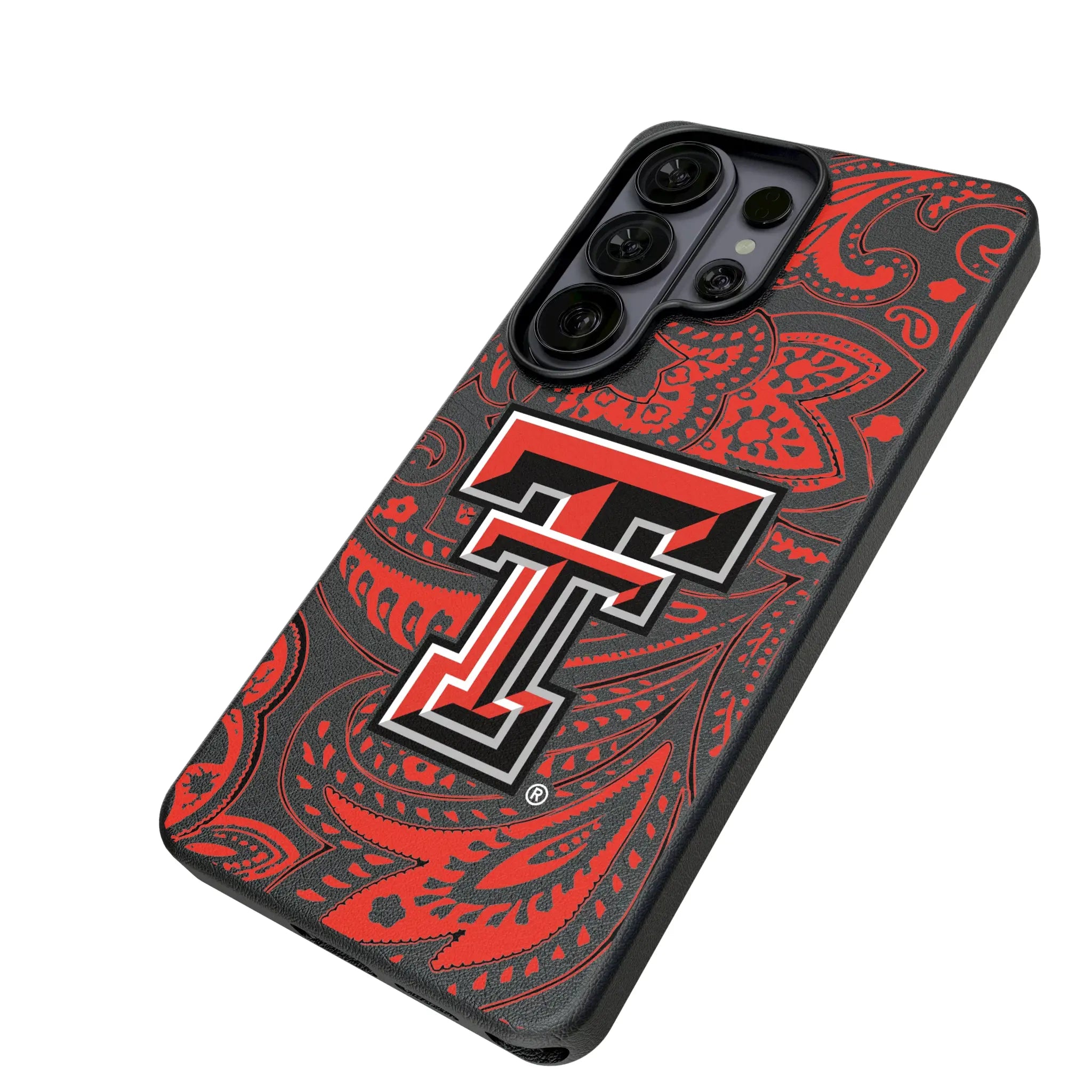 Texas Tech Red Raiders Paisley MagSafe Compatible Phone Case for Samsung Galaxy