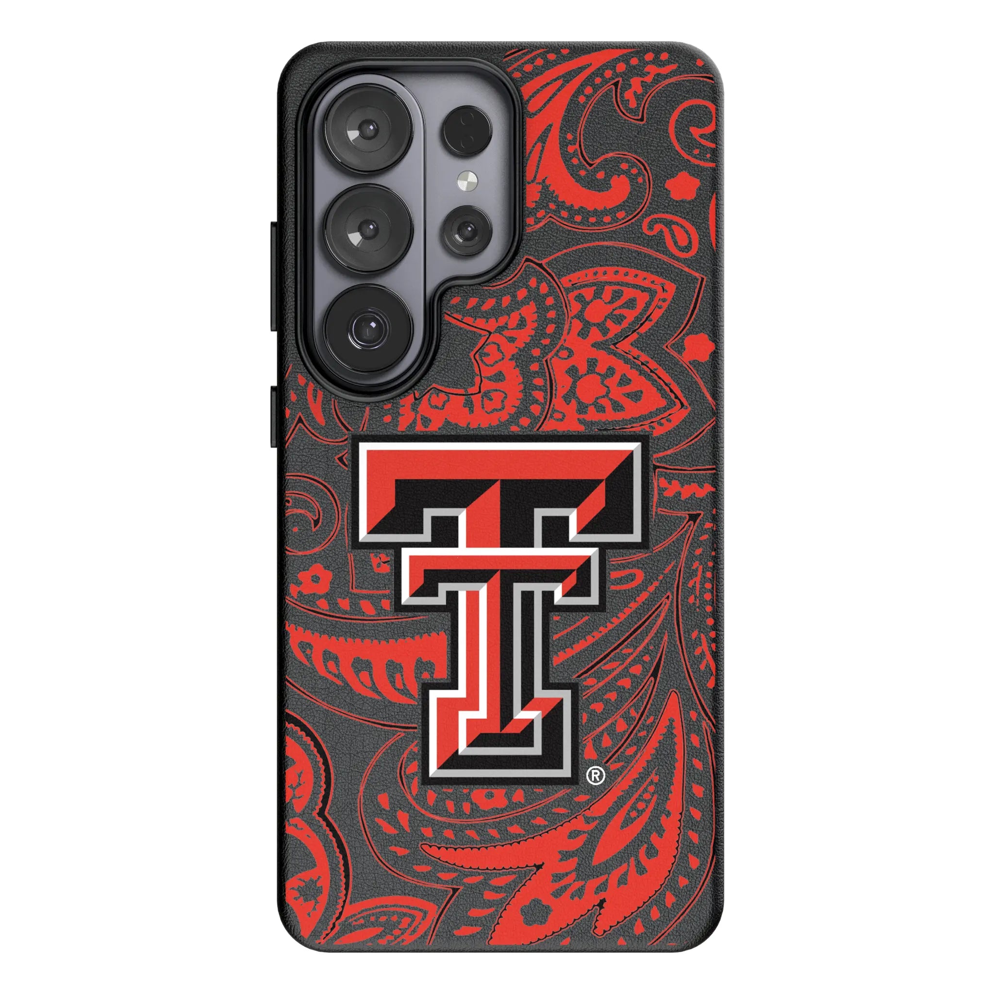 Texas Tech Red Raiders Paisley MagSafe Compatible Phone Case for Samsung Galaxy