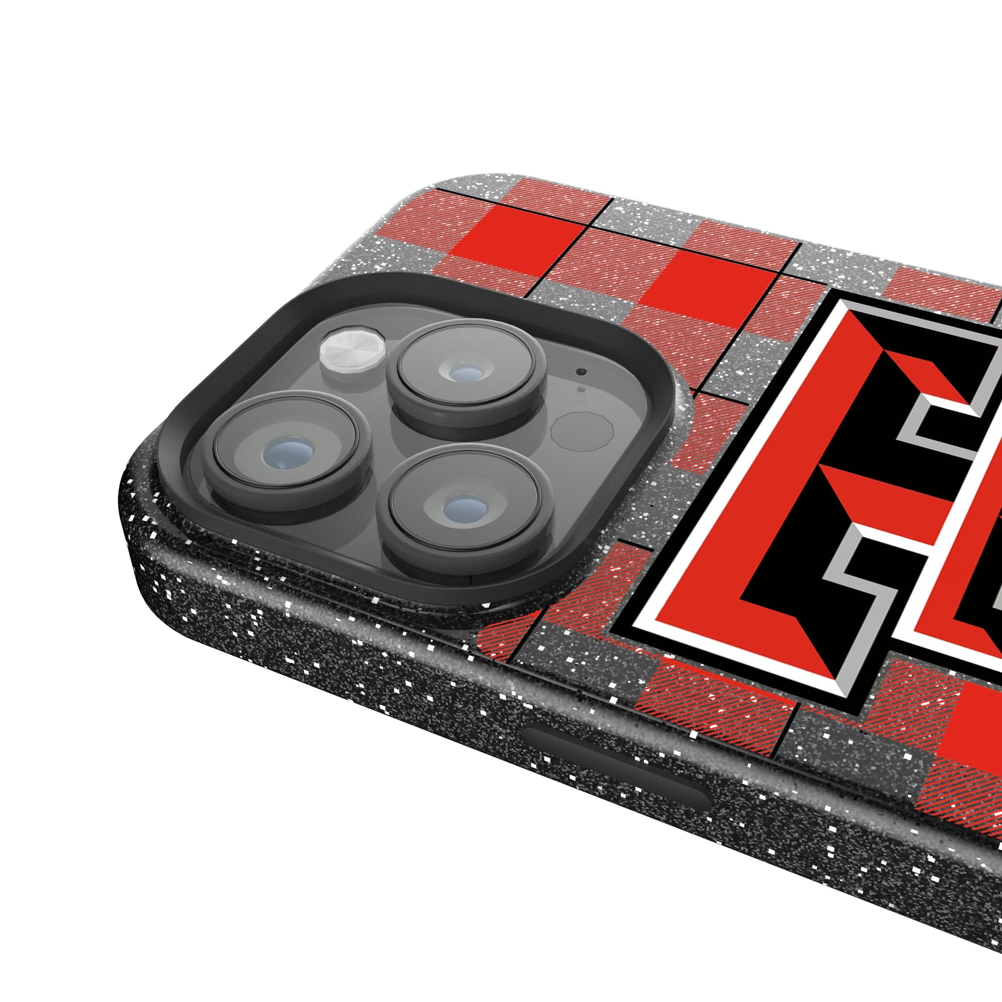 Texas Tech Red Raiders Plaid Bling Phone Case