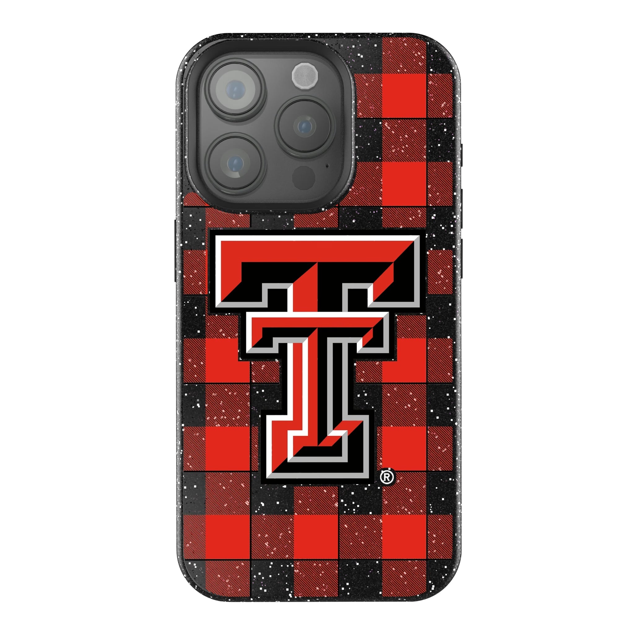 Texas Tech Red Raiders Plaid Bling Phone Case