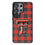 Texas Tech Red Raiders Plaid MagSafe Compatible Phone Case for Samsung Galaxy