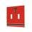 Texas Tech Red Raiders Stripe Hidden-Screw Light Switch Plate