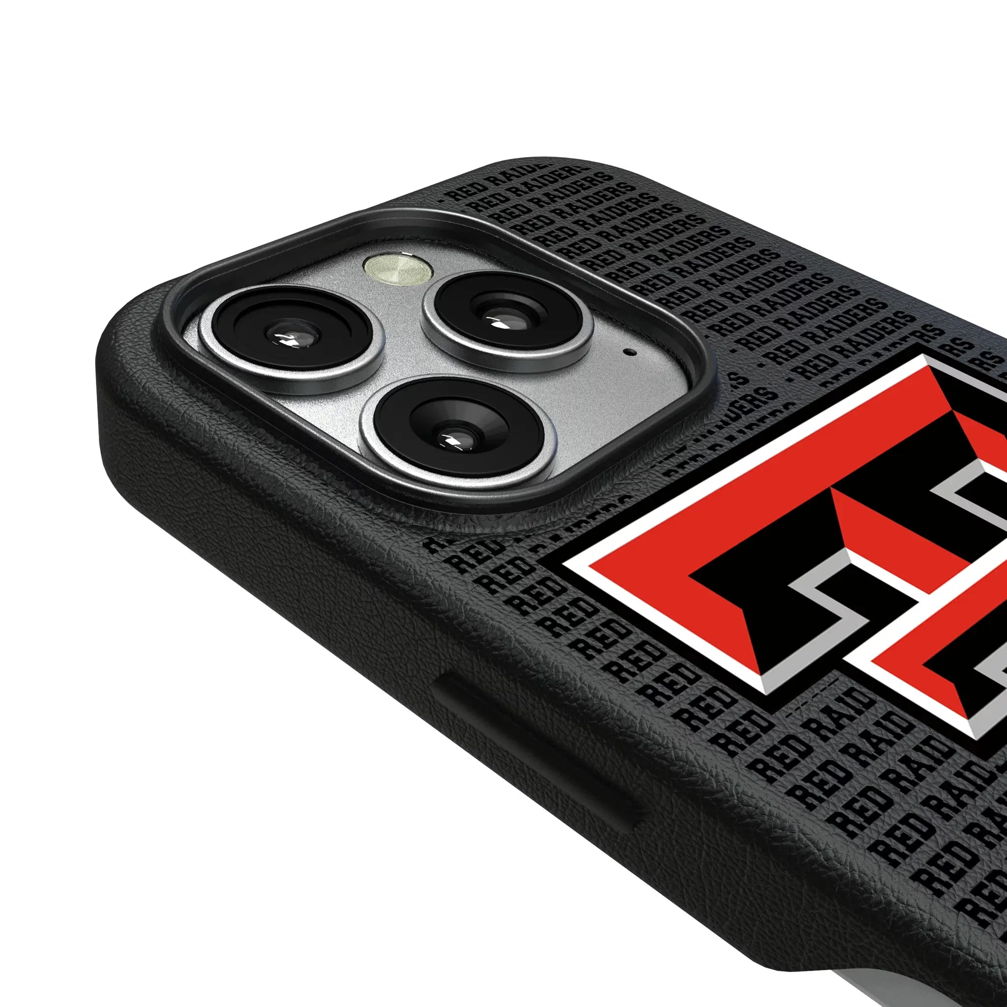 Texas Tech Red Raiders Text Backdrop MagSafe Compatible Phone Case for Apple iPhone